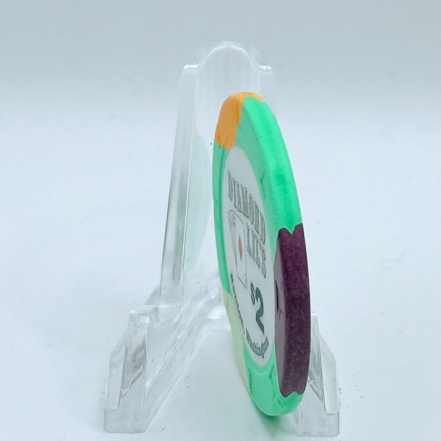 Diamond Lil's Card Casino Renton Washington $2 Casino Chip