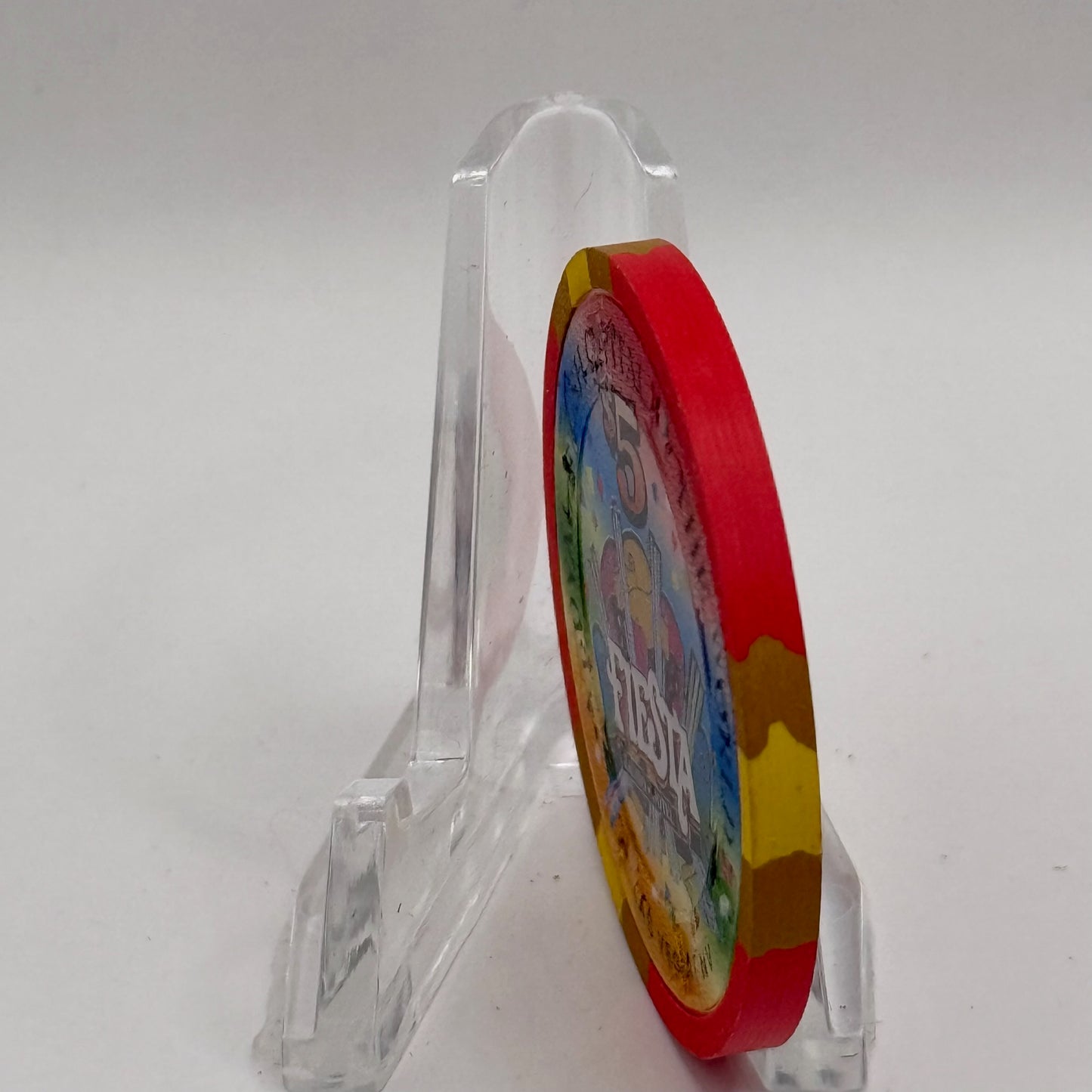 Fiesta Rancho N. Las Vegas Nevada 1998 'Jack of Clubs' Series 1 LE $5 Casino Chip N8246