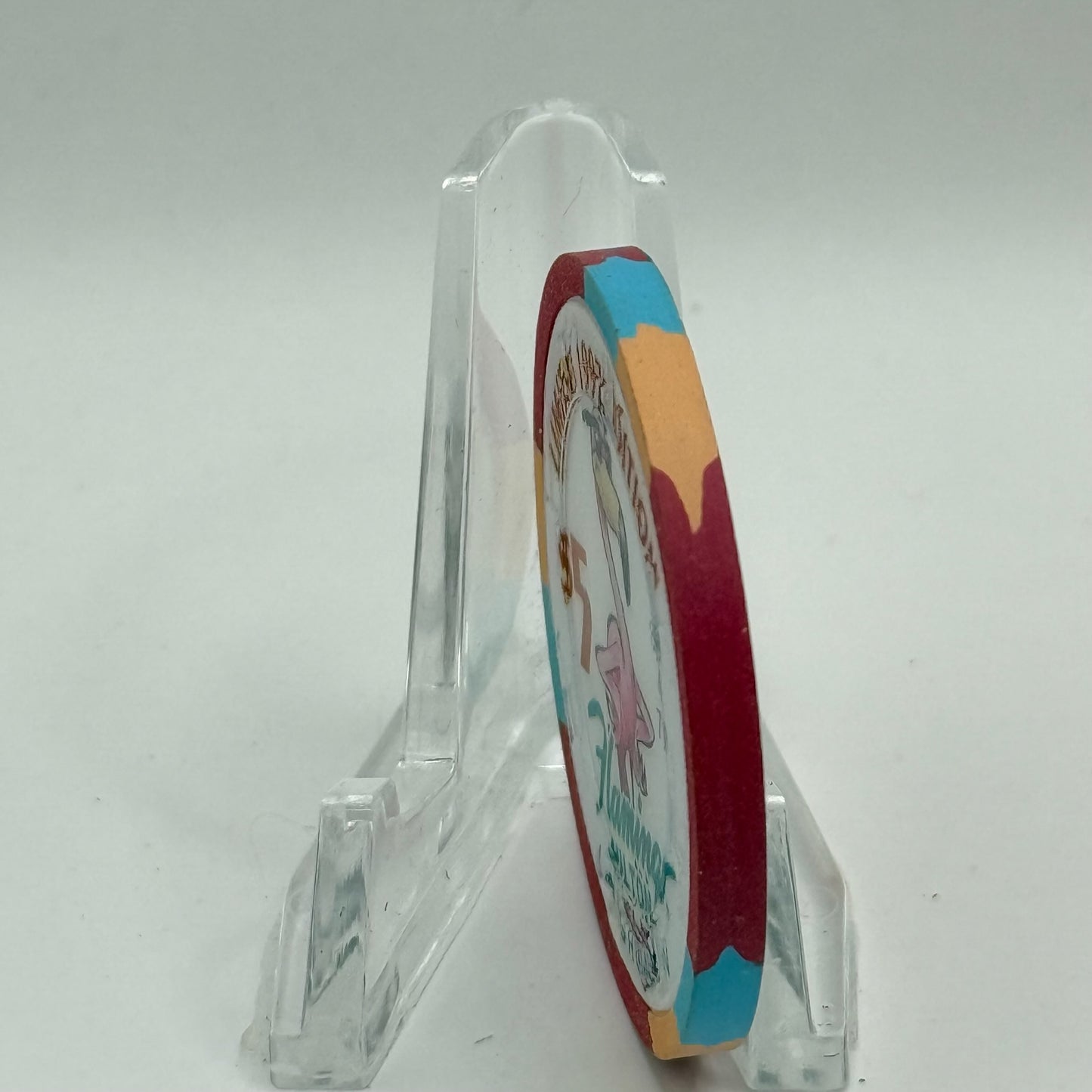 Flamingo Hilton Laughlin Nevada 1997 'Nevada Gold Museum Grand Opening' LE $5 Casino Chip N8305