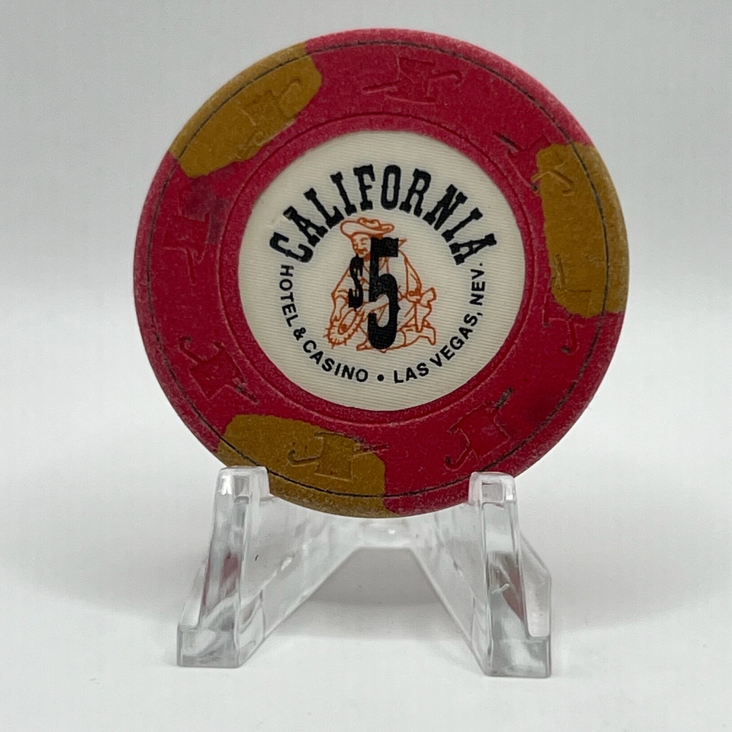 California Hotel Las Vegas NV 1970s $5 Chip N1412