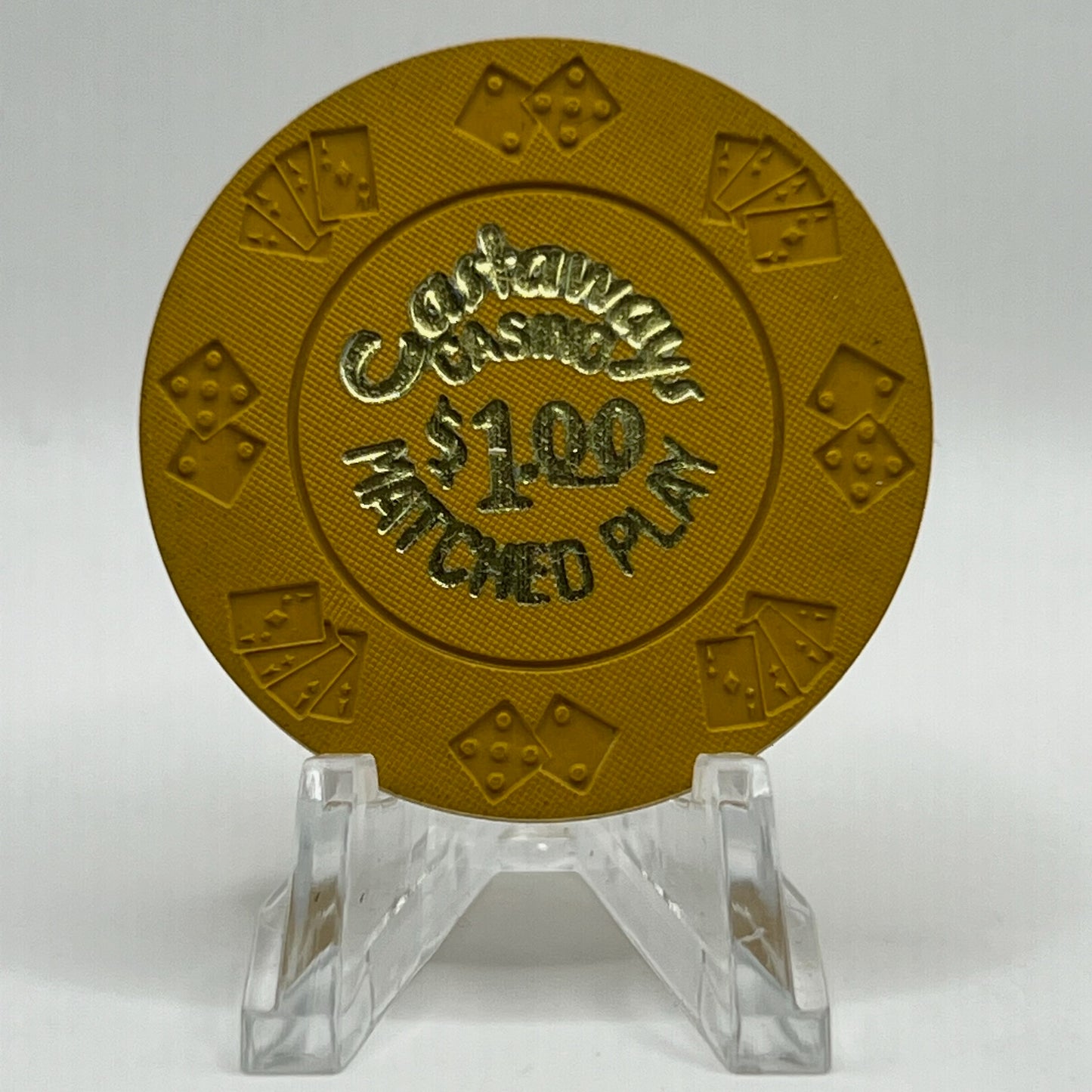 Castaways Las Vegas NV 1990s $1 Imitation Chip V3845