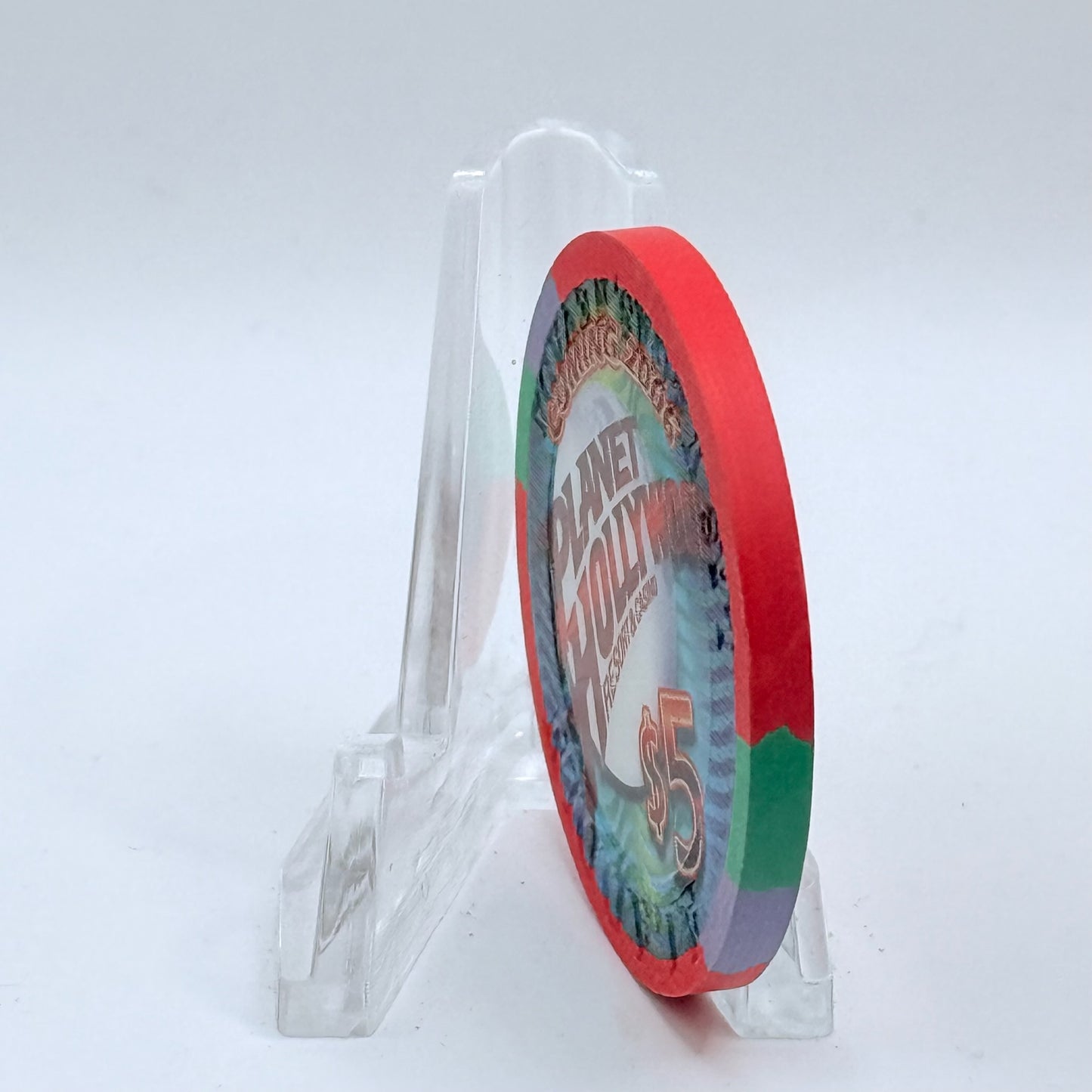 Aladdin Resort & Casino Las Vegas Nevada 2006 'Ricky Martin' LE $5 Casino Chip E7735