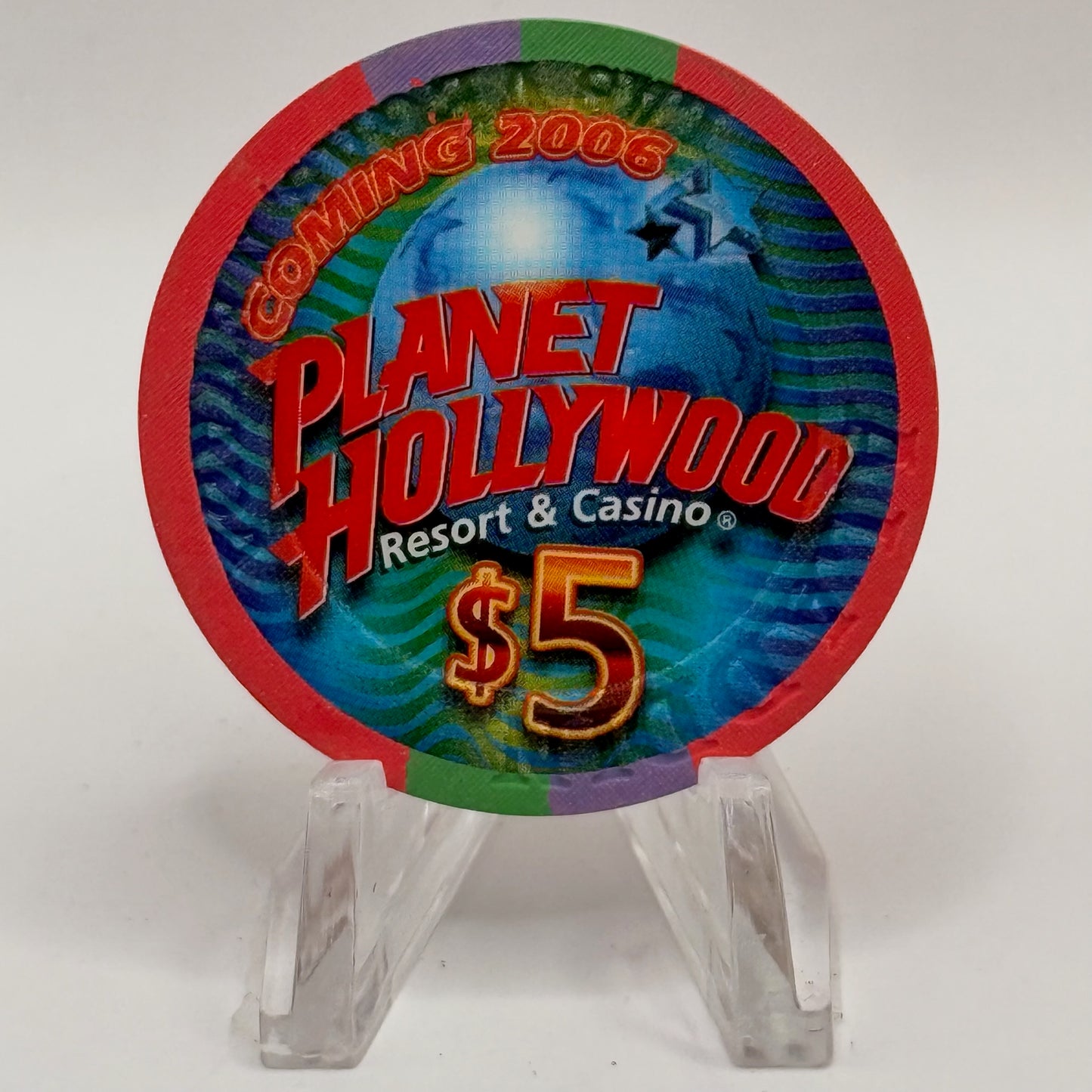 Aladdin Resort & Casino Las Vegas Nevada 2005 'Colin Hay' LE $5 Casino Chip E5438