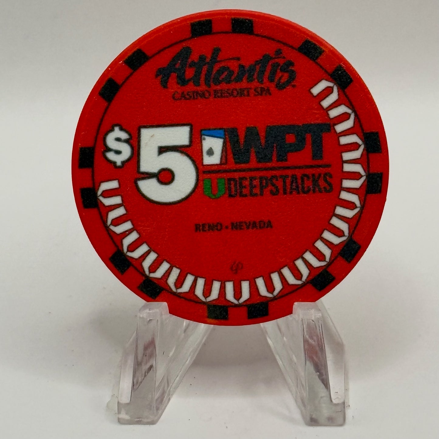 Atlantis Reno Nevada 2015 'WPT Deep Stacks' LE $5 Casino Chip D1992