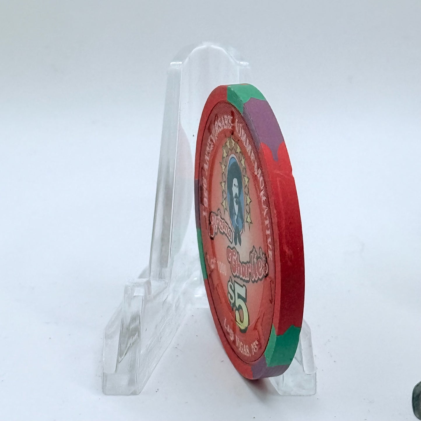 Arizona Charlie's Decatur (West) Las Vegas Nevada 1996 '8th Anniversary' LE $5 Casino Chip N6433