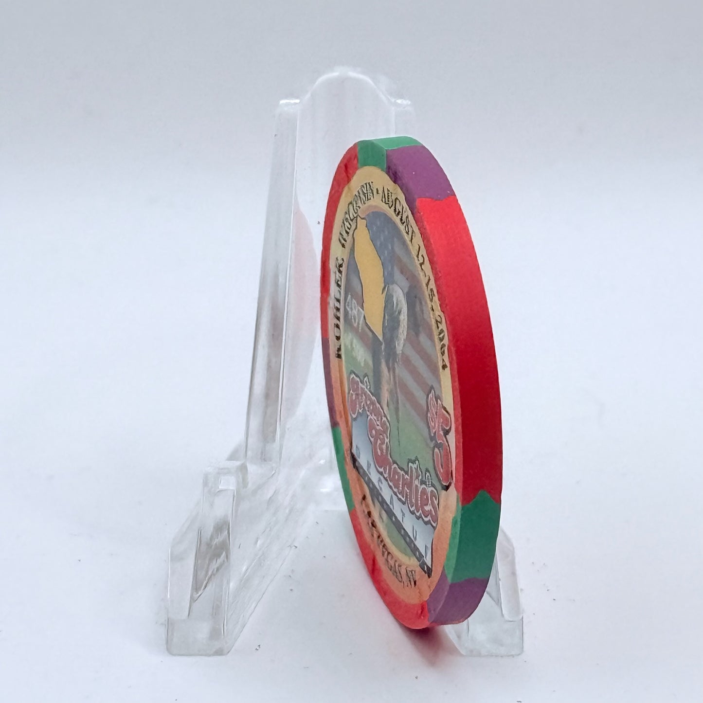 Arizona Charlie's Decatur (West) Las Vegas Nevada 2004 'PGA' LE $5 Casino Chip E3893