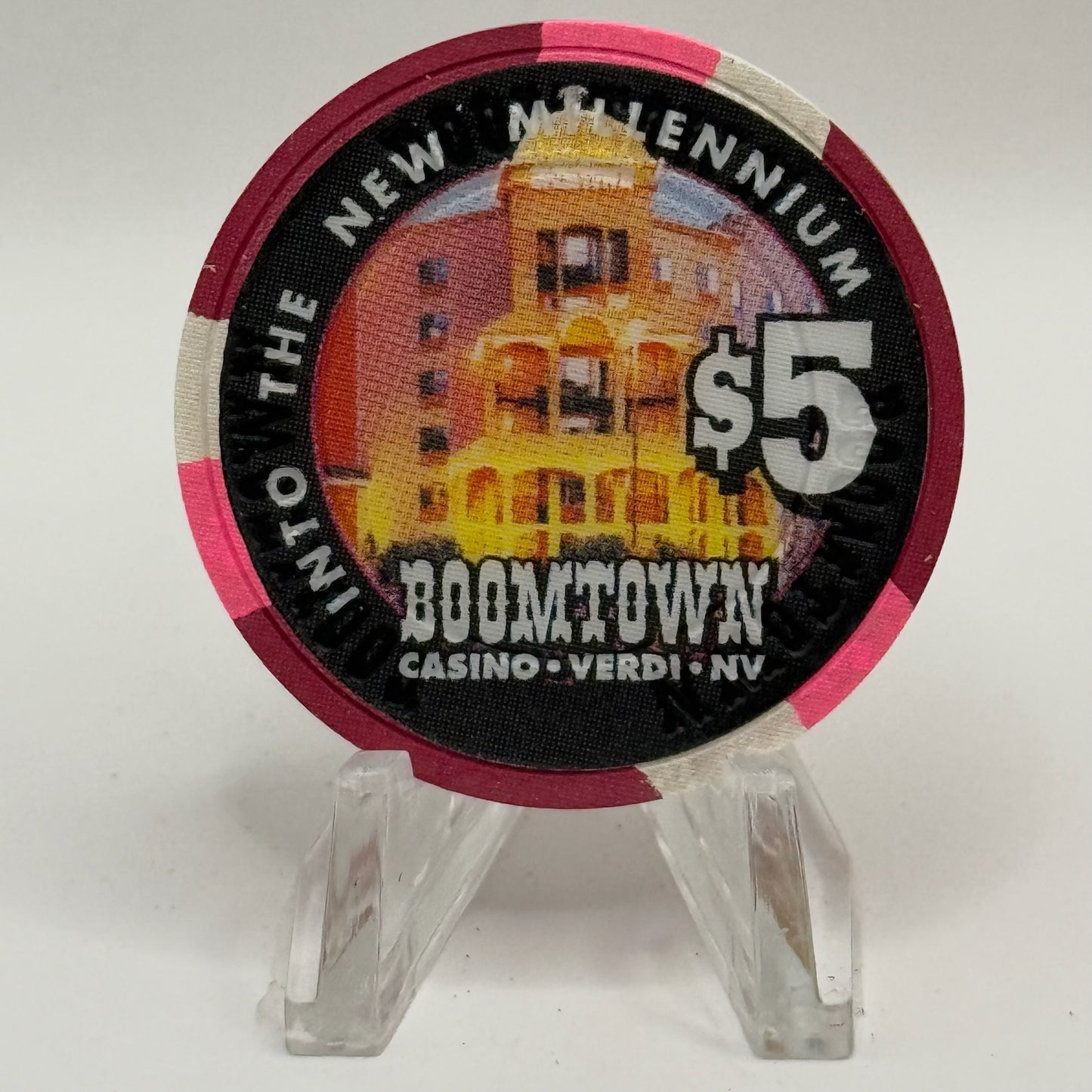 Boomtown 1999 'Into The New Millennium' LE $5 Casino Chip V3742