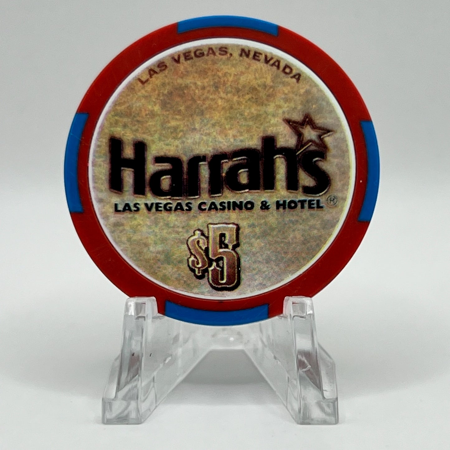 Harrah's Las Vegas Nevada 2002 LE $5 Casino Chip E0932