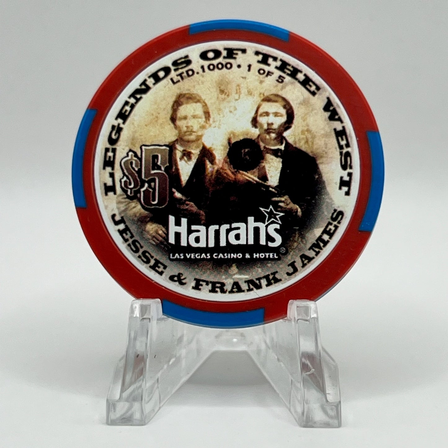 Harrah's Las Vegas Nevada 2002 LE $5 Casino Chip E0932
