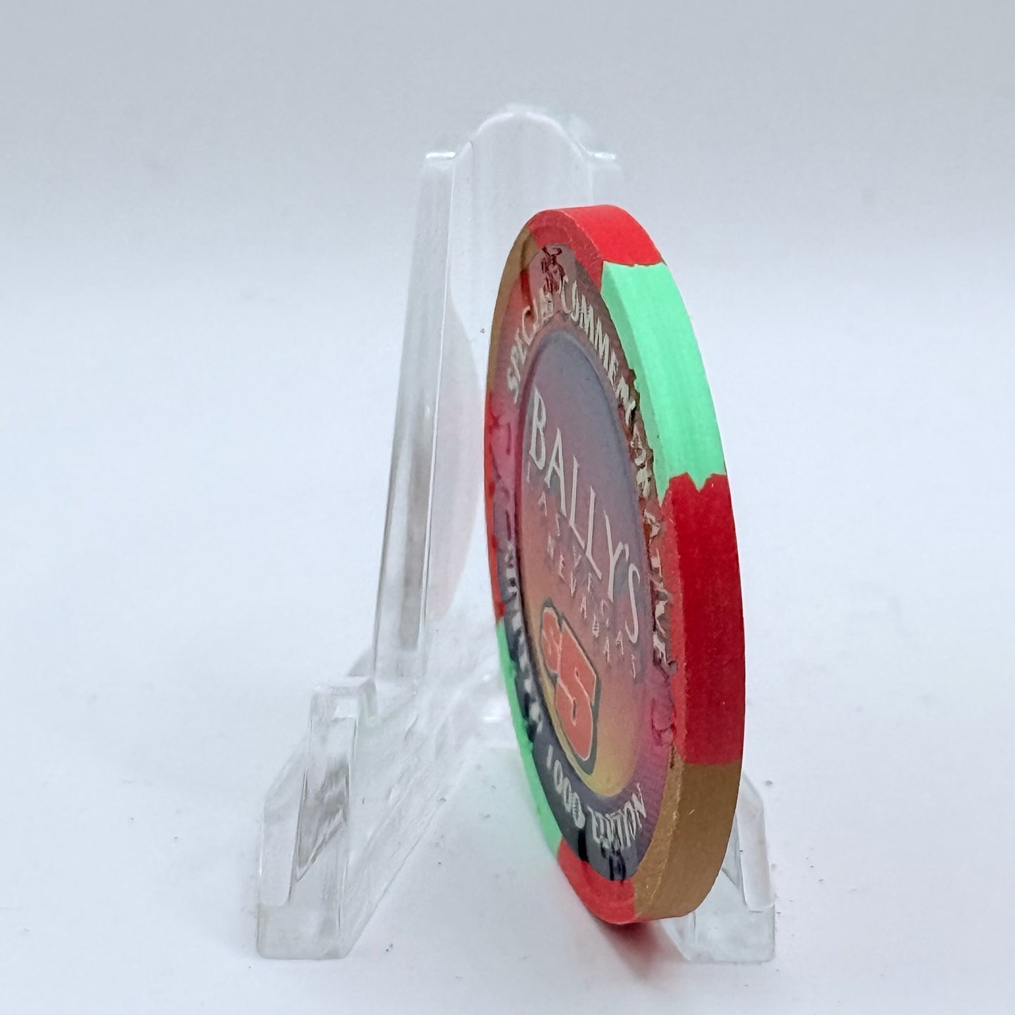 Bally's Las Vegas Nevada 1997 'United States Air Force 50th Anniversary' LE $5 Casino Chip N9292