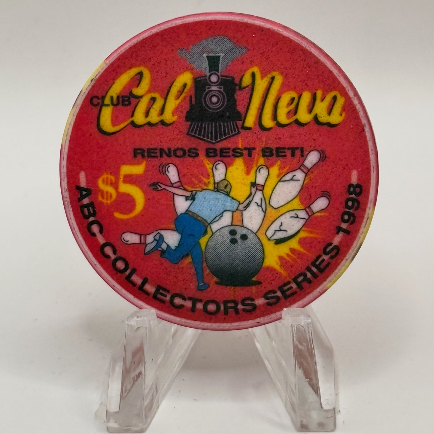Club Cal-Neva Reno Nevada 1998 'Abc Collectors Series' LE $5 Casino Chip N9498