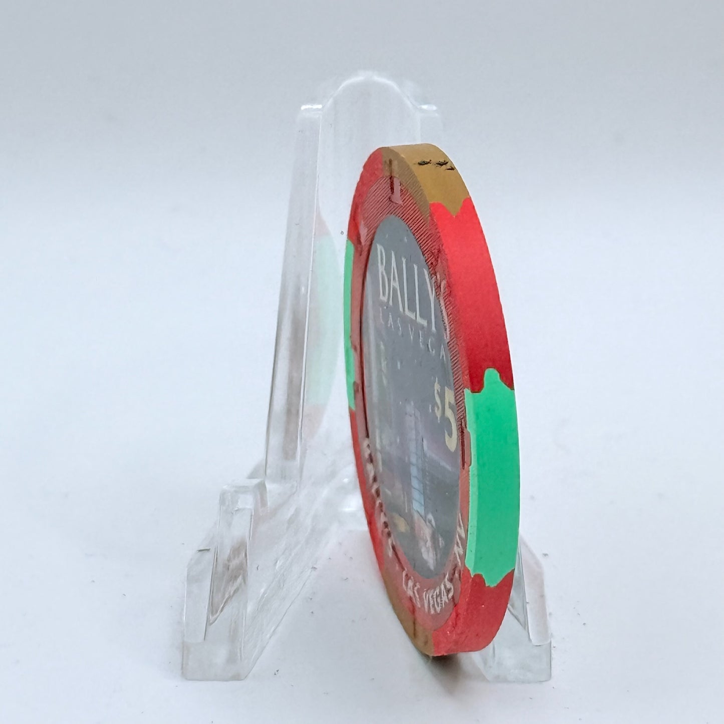 Bally's Las Vegas Nevada 2007 'New Year's' LE $5 Casino Chip E5834