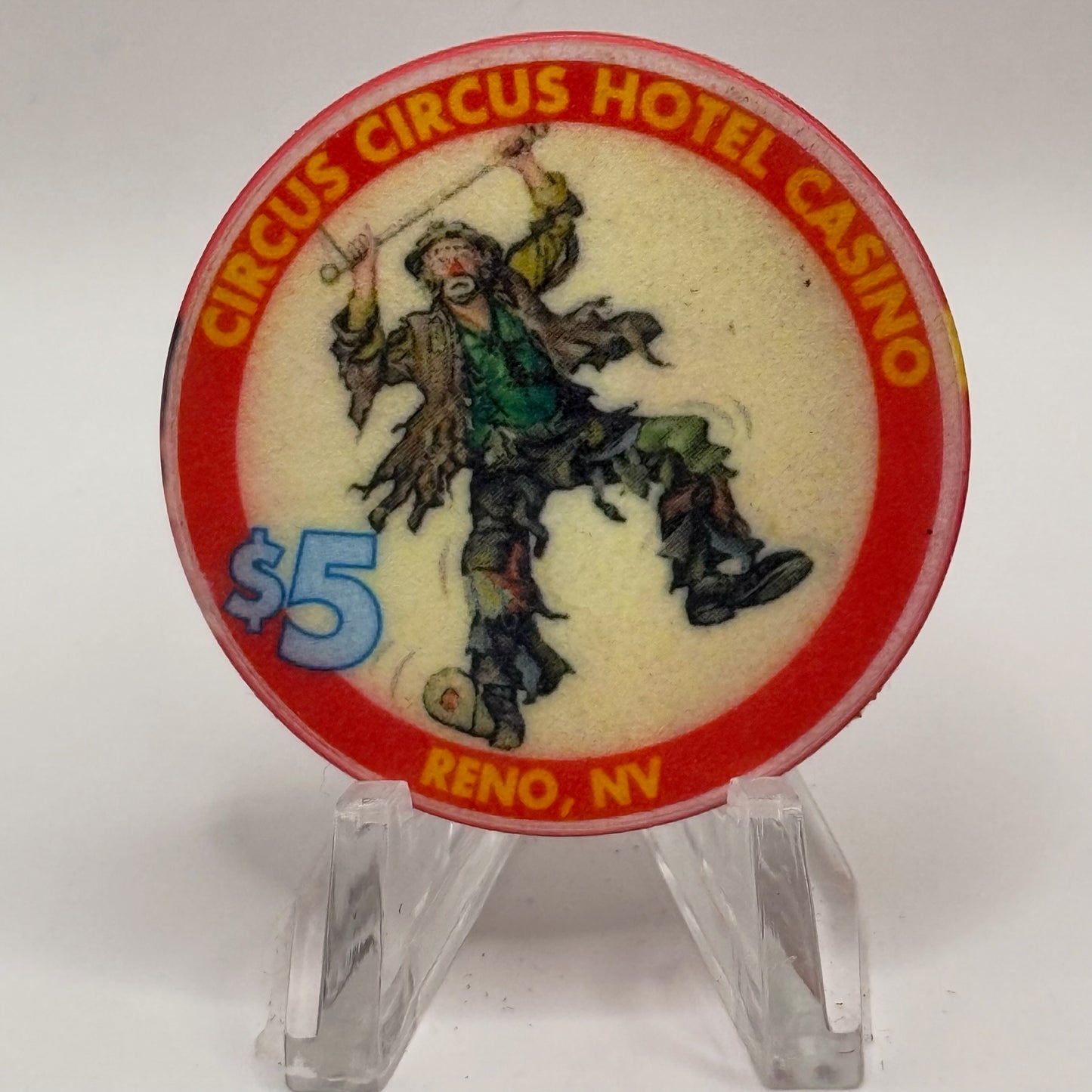 Circus Circus Reno Nevada 1998 LE $5 Casino Chip N9489