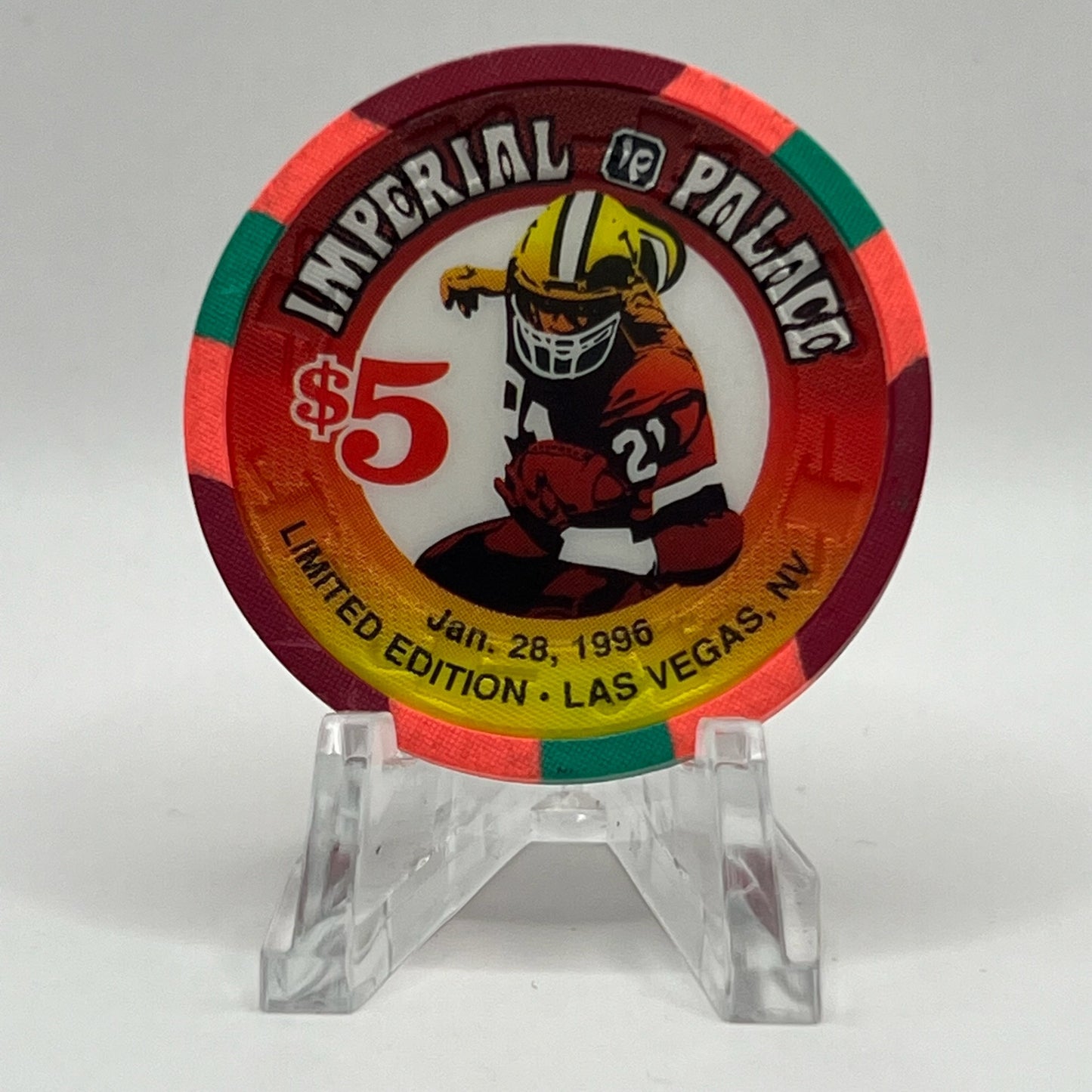 Imperial Palace Las Vegas Nevada 1995 LE $5 Casino Chip N2742