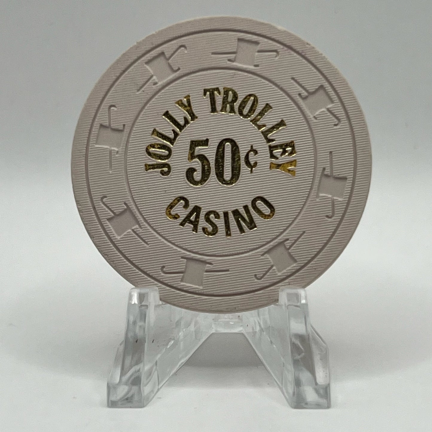 Jolly Trolley Las Vegas Nevada 1981 $0.50 Casino Chip N1817