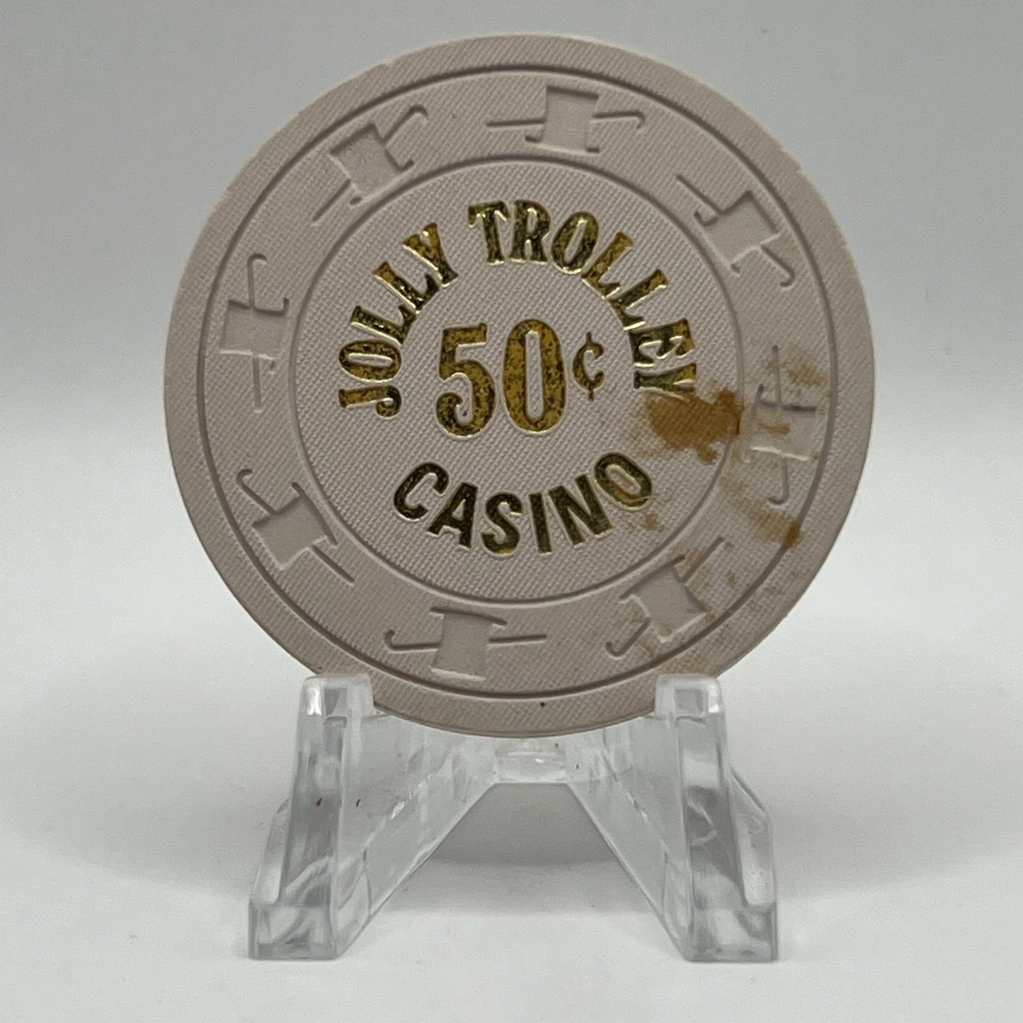 Jolly Trolley Las Vegas Nevada 1981 $0.50 Casino Chip N1817