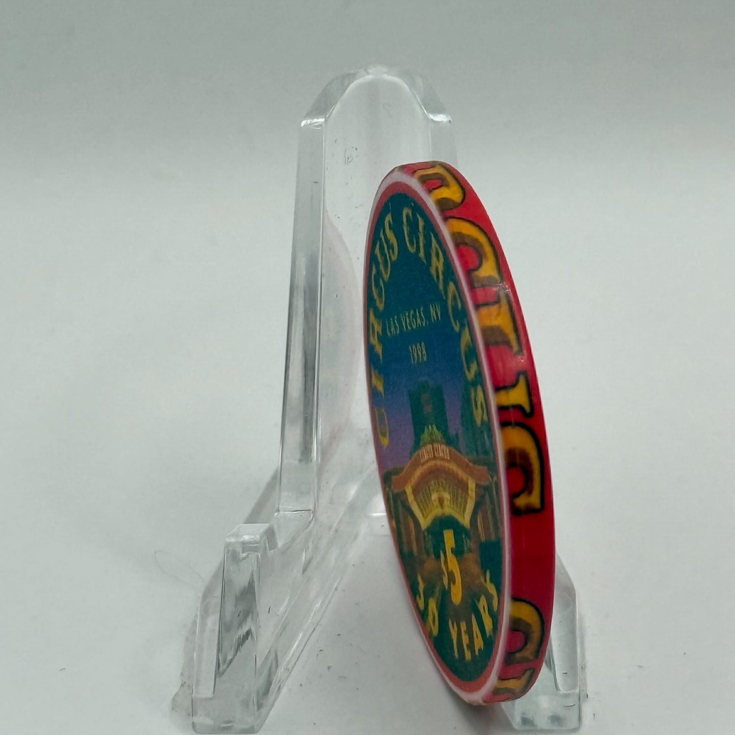 Circus Circus Las Vegas Nevada 1998 '30 Years' LE $5 Casino Chip V2277