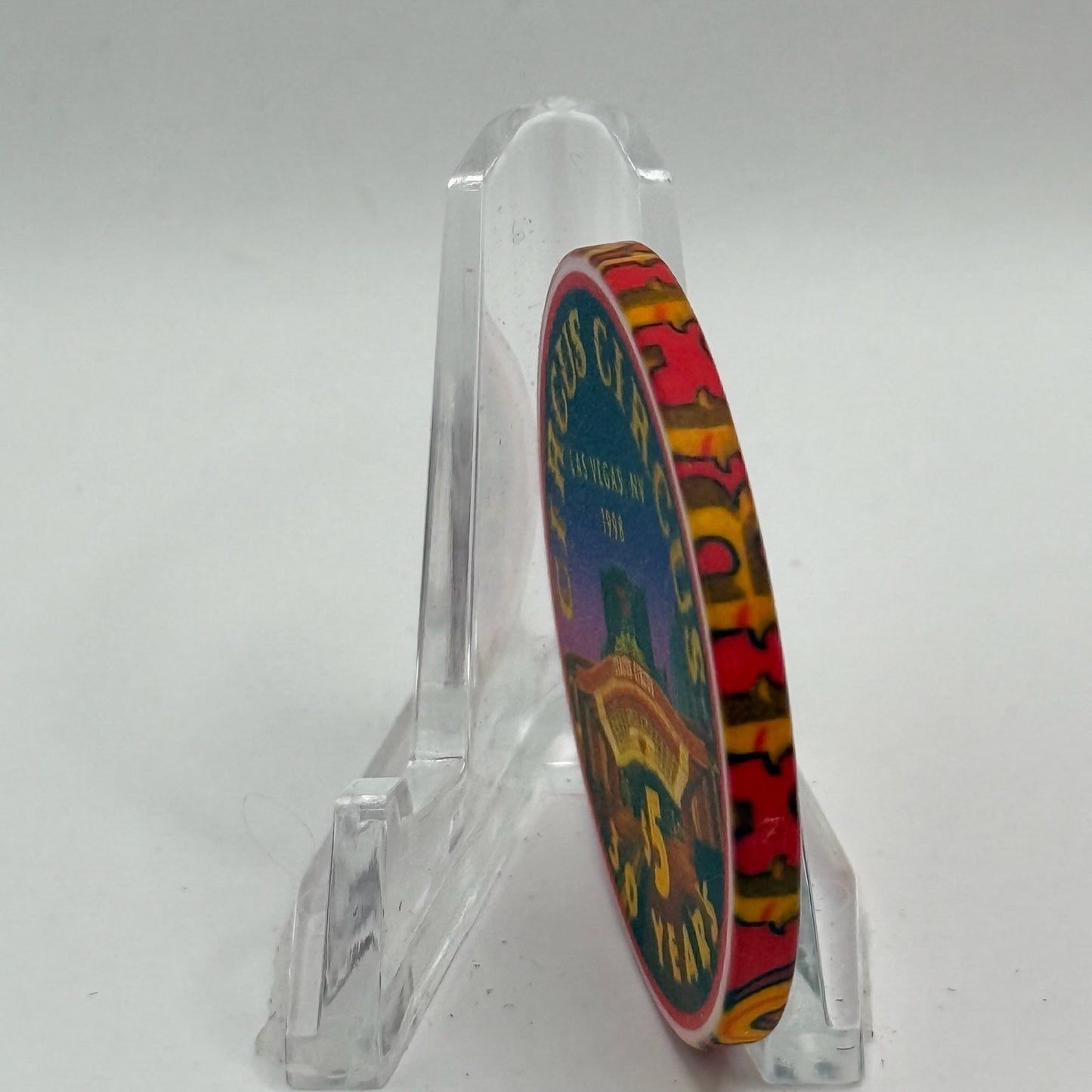 Circus Circus Las Vegas Nevada 1998 '30 Years' LE $5 Casino Chip V2279