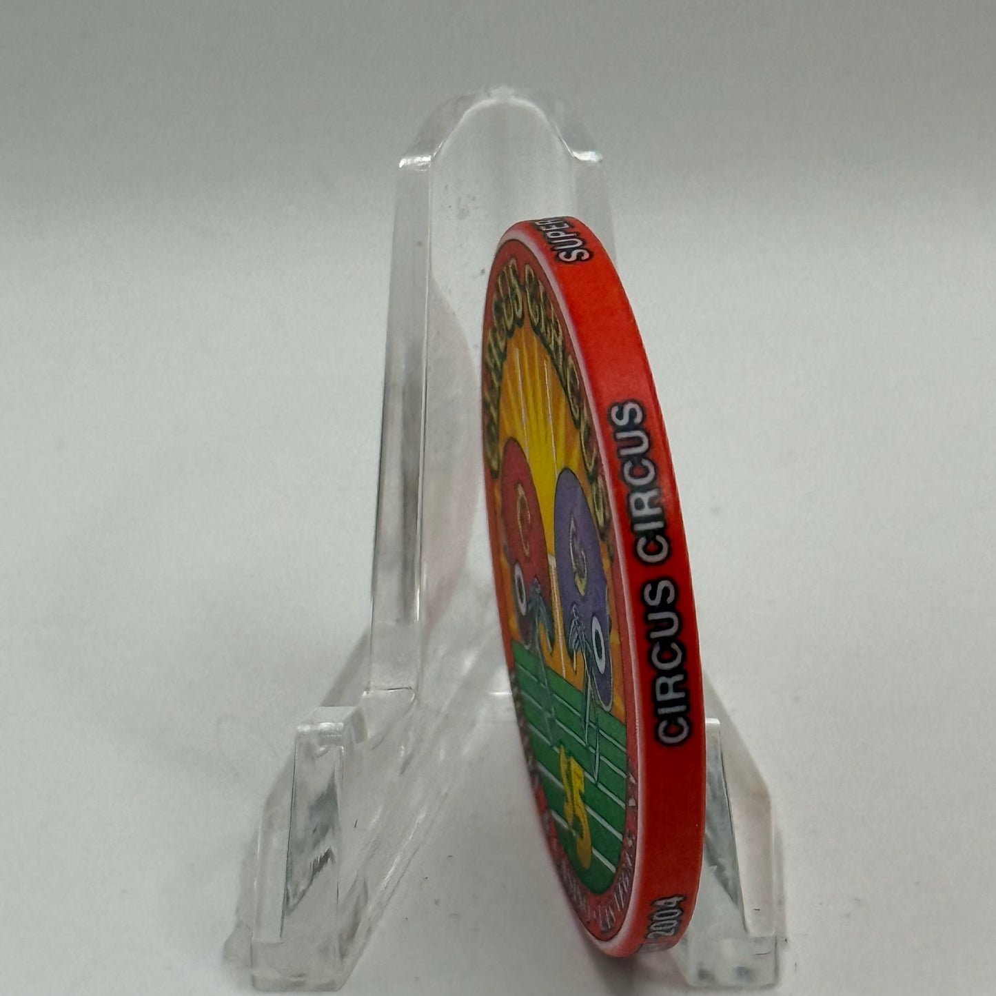 Circus Circus Las Vegas Nevada 2004 'Super Sunday XXXVIII' LE $5 Casino Chip E0258
