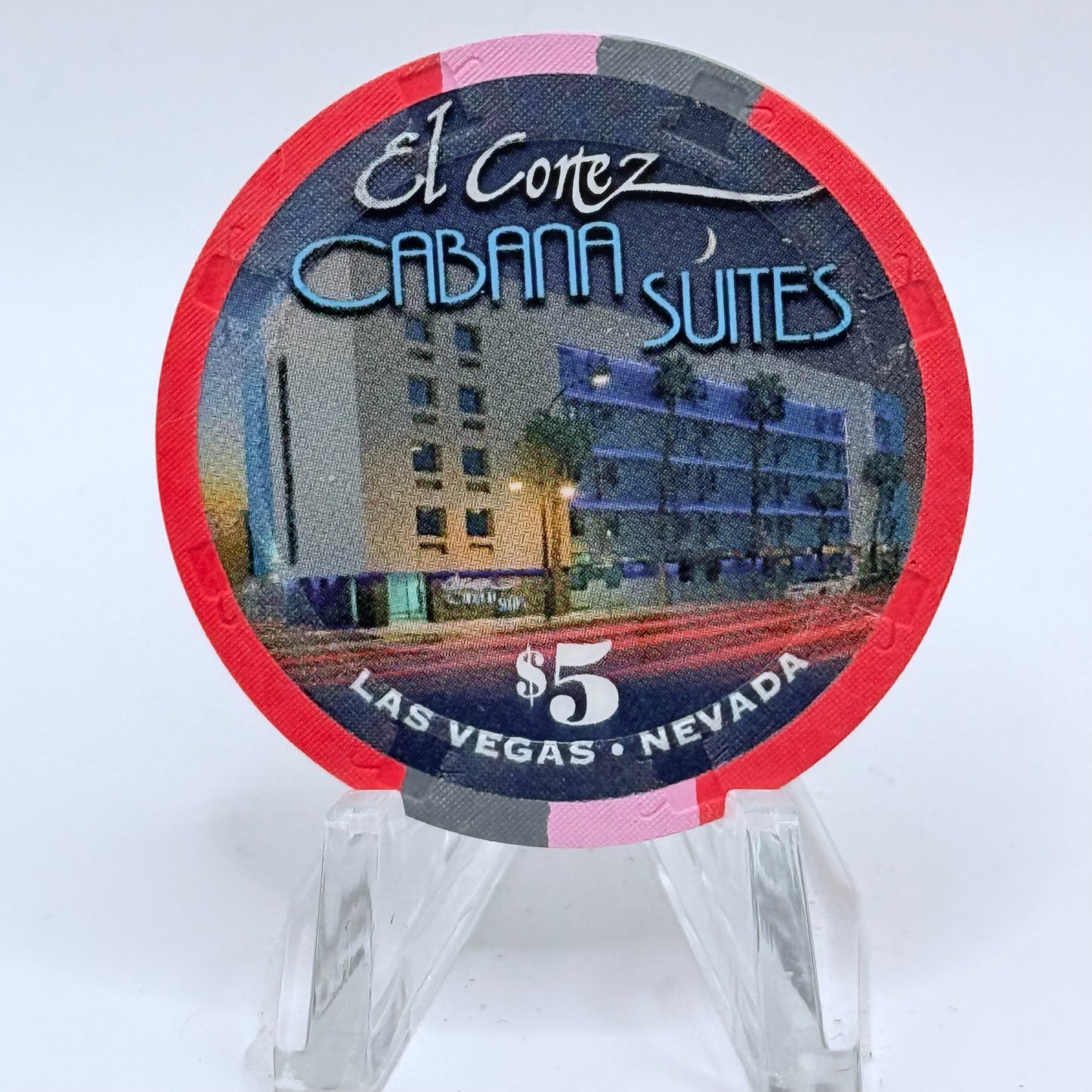 El Cortez Las Vegas Nevada 2009 'Cabana Suites' $5 Casino Chip E9476