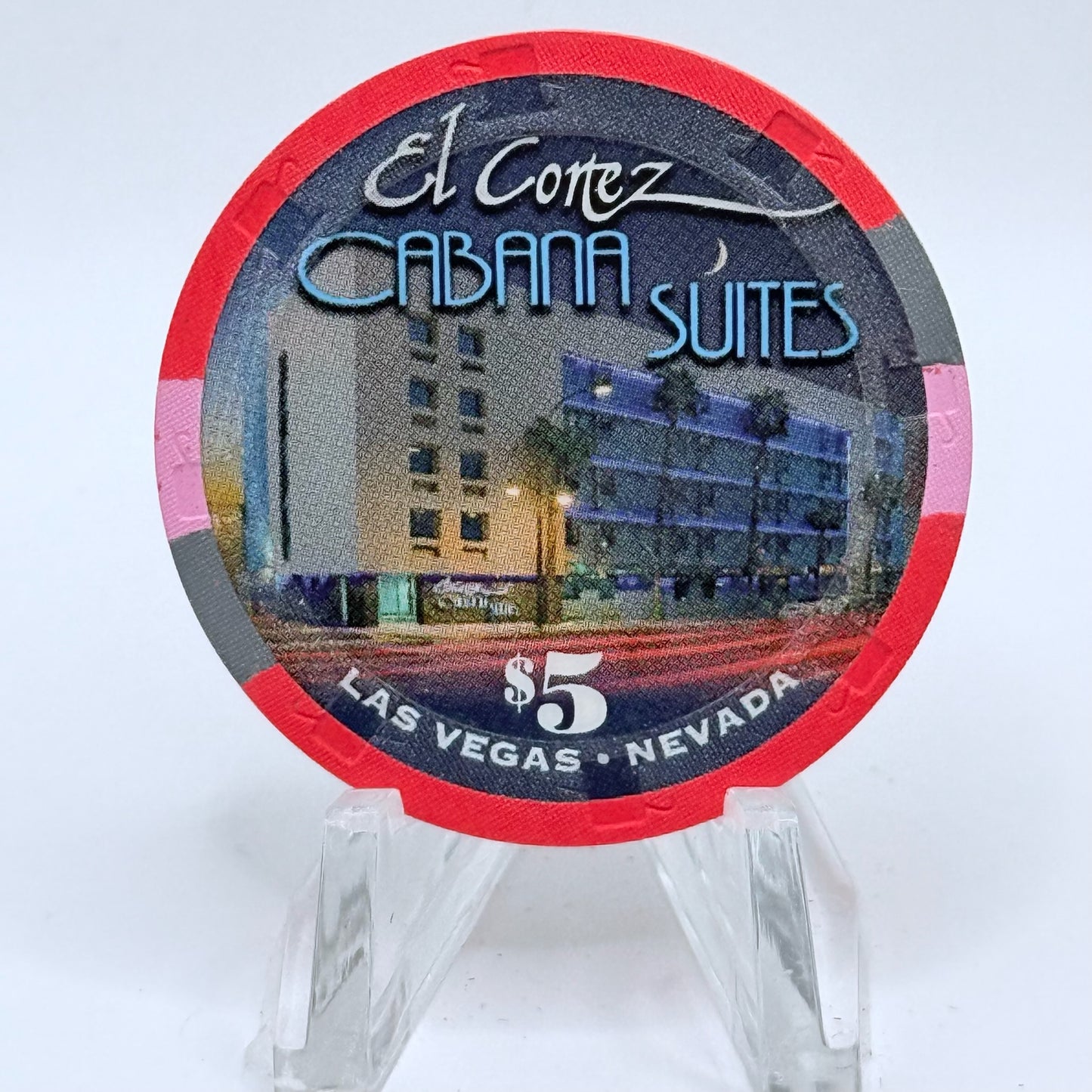 El Cortez Las Vegas Nevada 2009 'Cabana Suites' $5 Casino Chip E9476