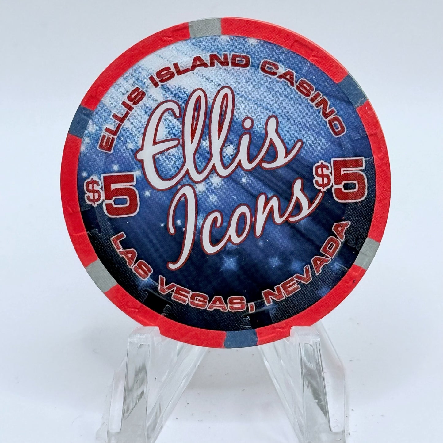 Ellis Island Las Vegas Nevada 2015 'Bette' LE $5 Casino Chip D1720