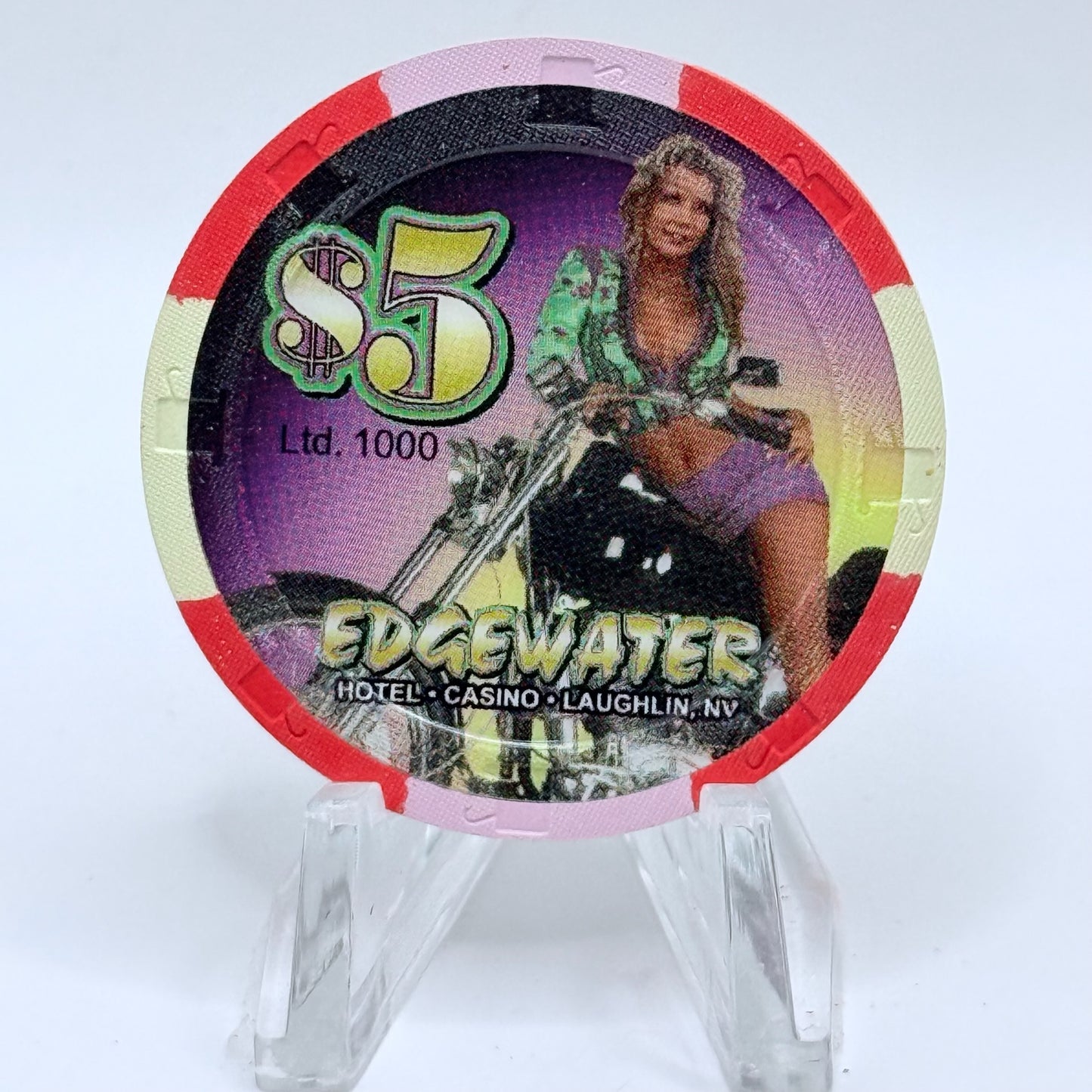 Edgewater Laughlin Nevada 2006 'River Mardi Gras' LE $5 Casino Chip