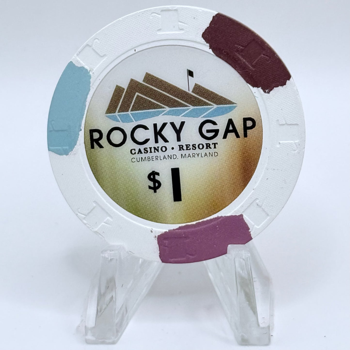 Rocky Gap Flintstone Maryland 2017 $1 Casino Chip
