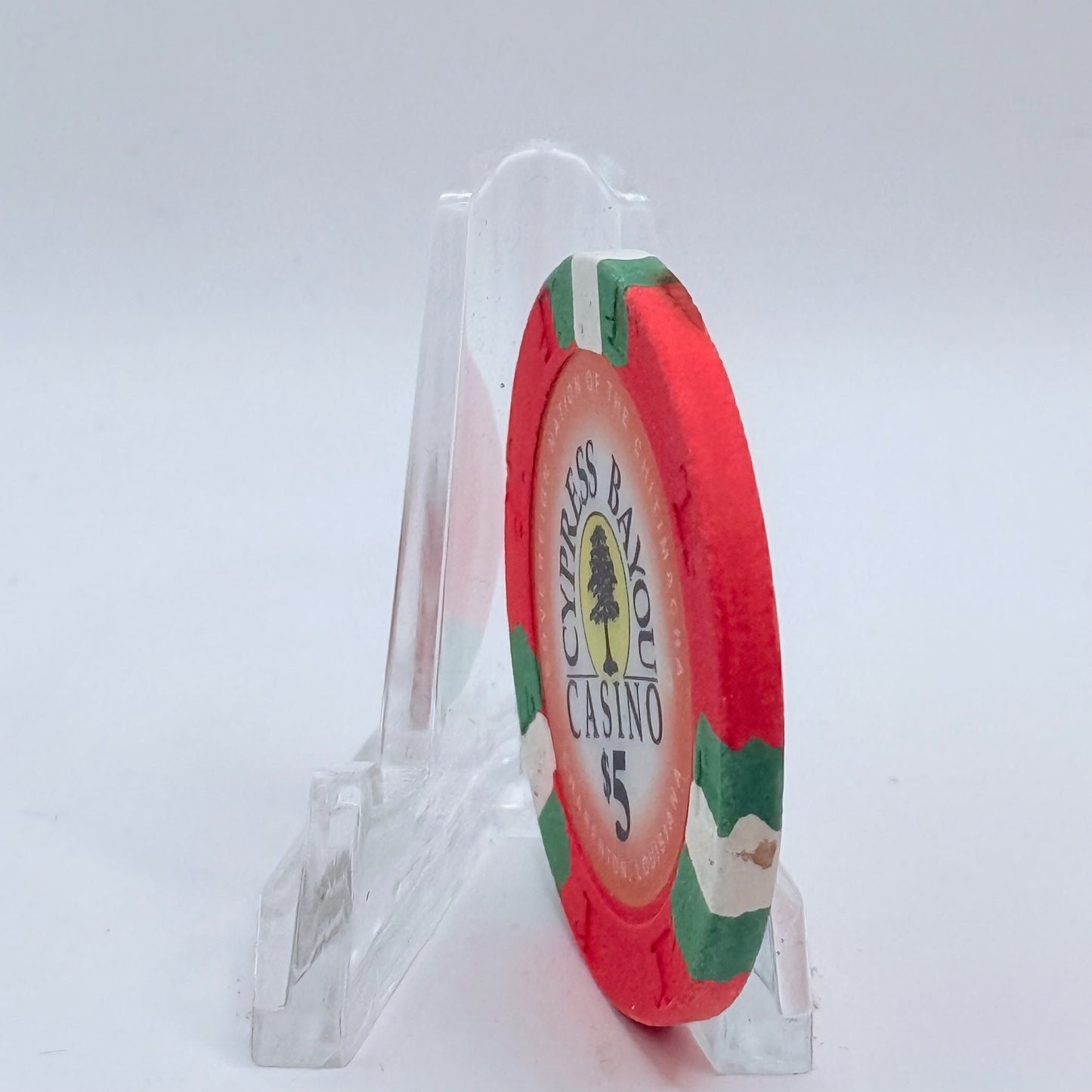 Cypress Bayou Charenton Louisiana $5 Casino Chip