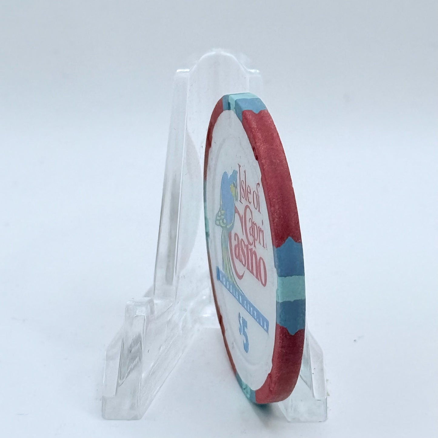 Isle of Capri - Bossier City Bossier City Louisiana 1994 'Stephens Vs Hughes Boxing Match' LE $5 Casino Chip