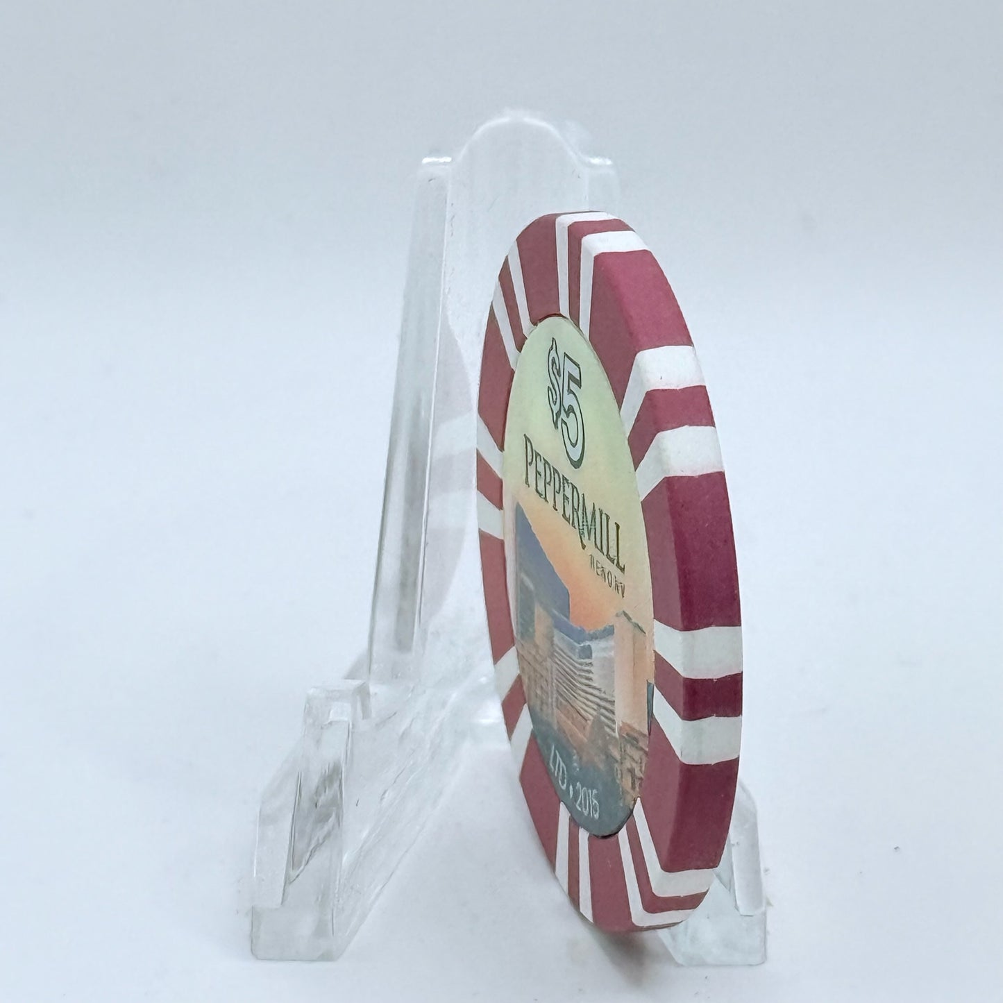 Peppermill Reno Nevada 2015 'Hot August Nights' LE $5 Casino Chip D2149