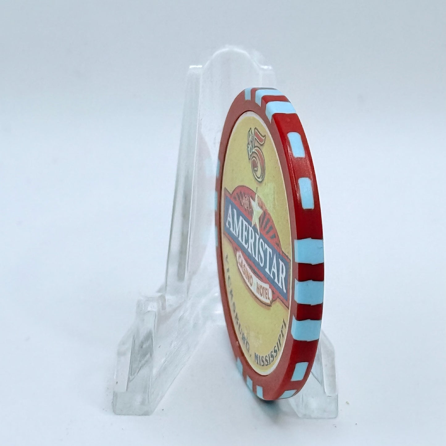 Ameristar Vicksburg Mississippi 'Bottleneck Blues Bar' LE $5 Casino Chip