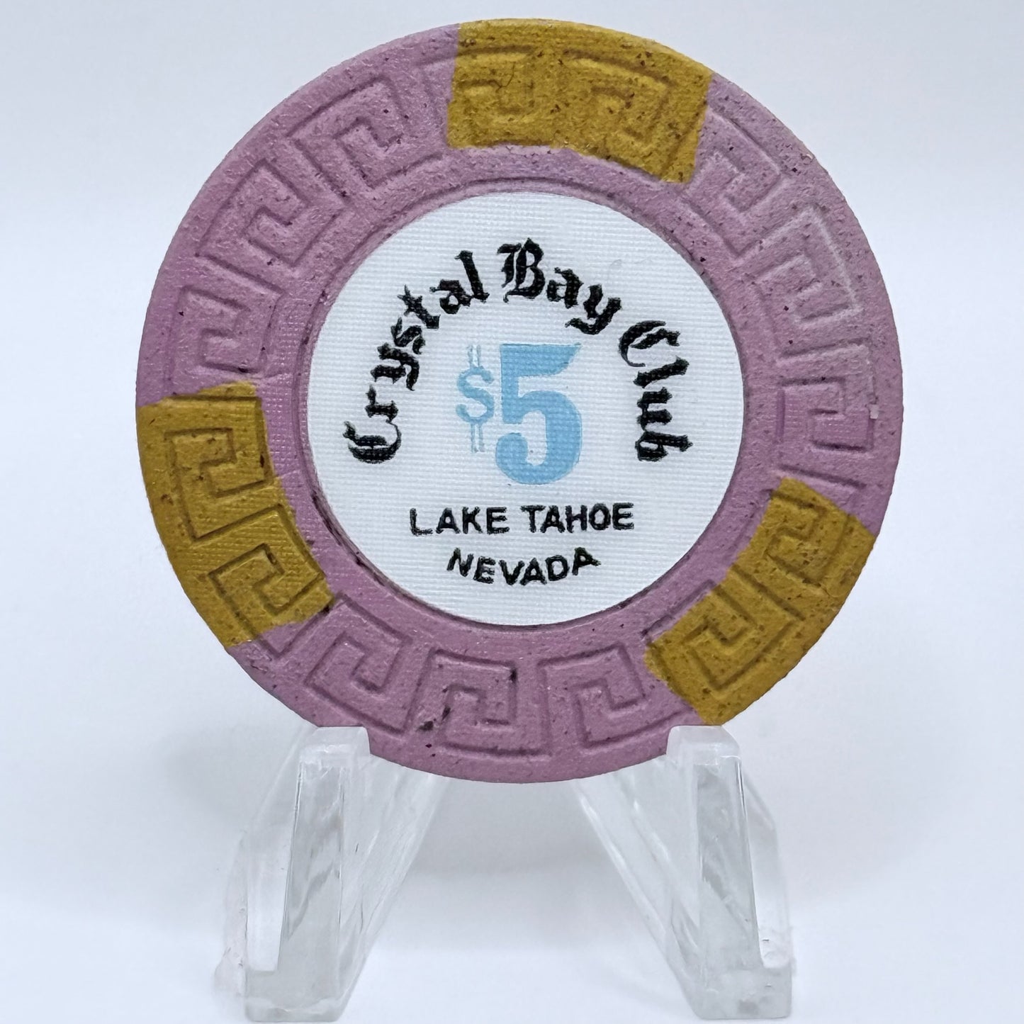 Crystal Bay Casino Crystal Bay Nevada 1969 LE $5 Casino Chip N5692