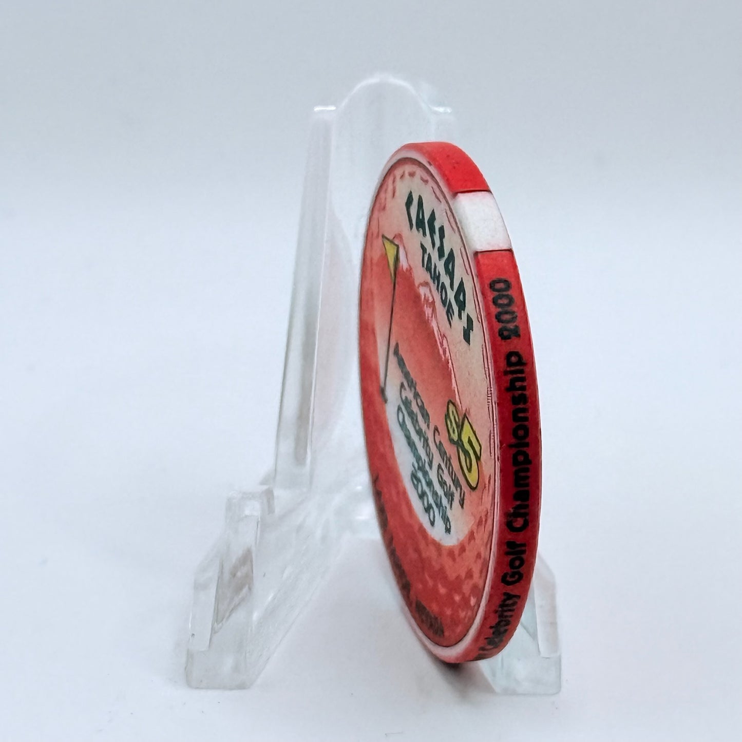 Caesars Tahoe Lake Tahoe Nevada 2000 'American Century Celebrity Golf Championship' LE $5 Casino Chip V7371