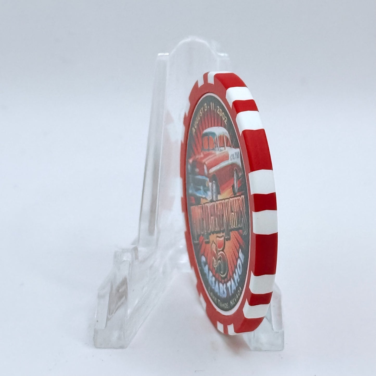 Caesars Tahoe Lake Tahoe Nevada 2002 'Hot August Nights' LE $5 Casino Chip E0146