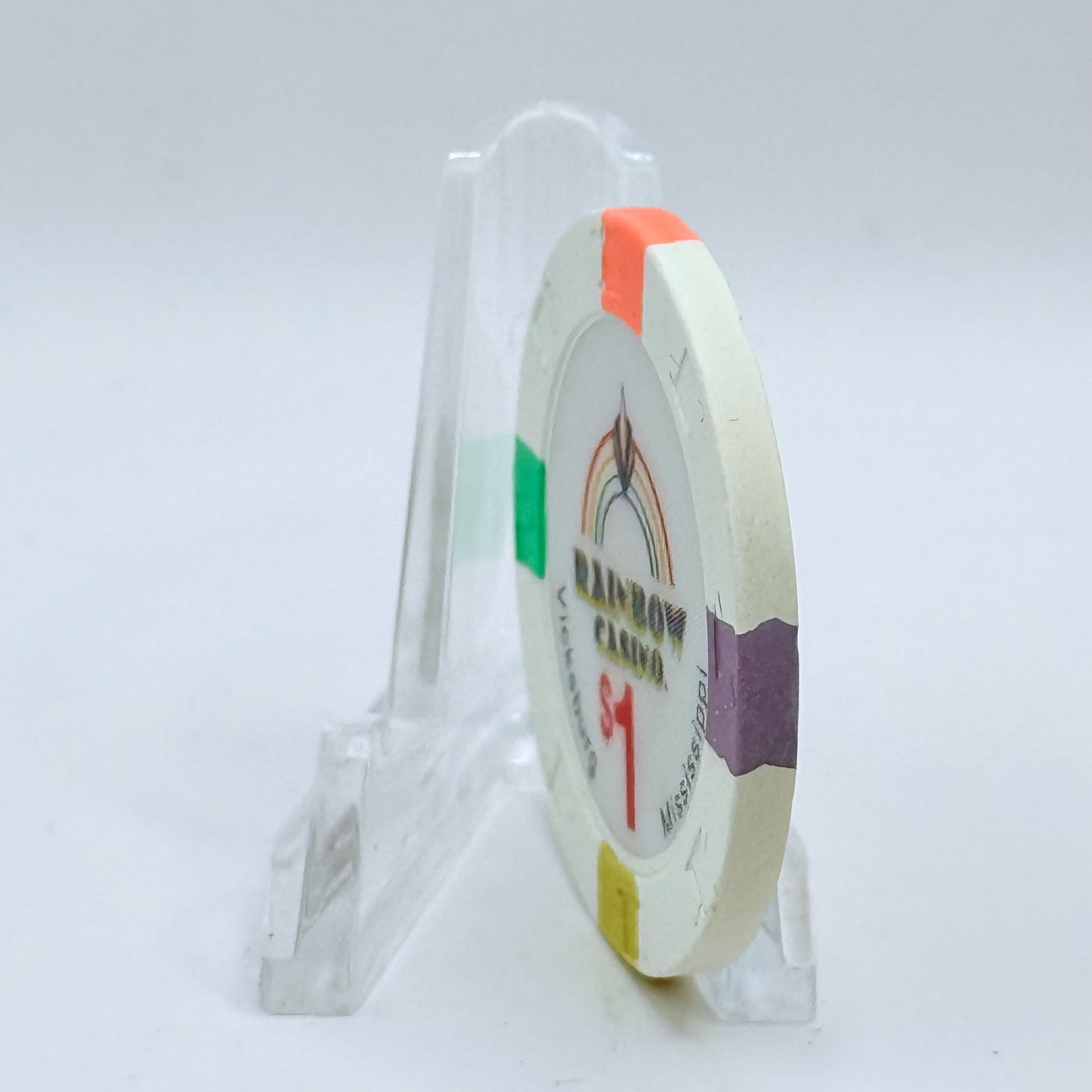 Rainbow Vicksburg Mississippi $1 Casino Chip