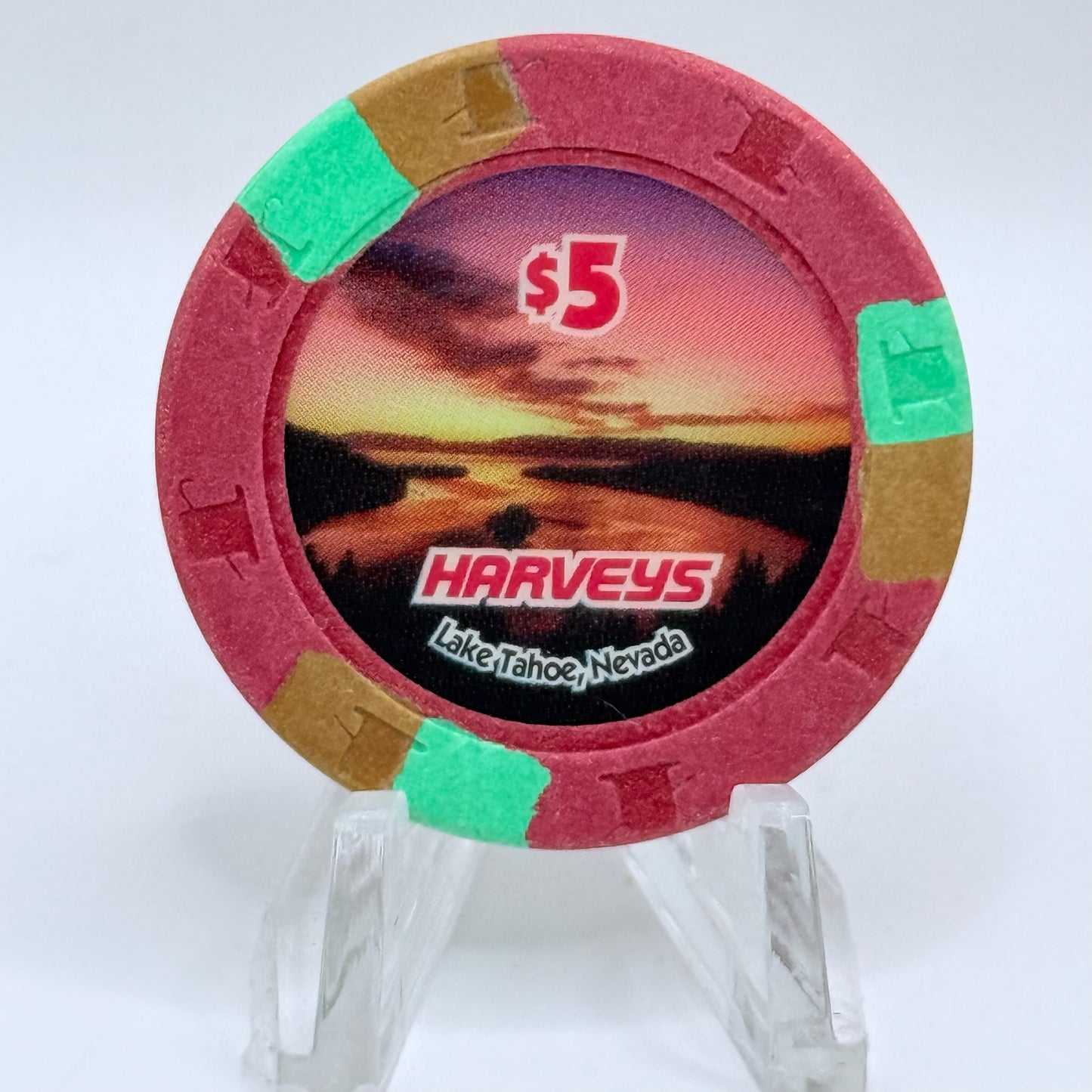 Harvey's (Wagon Wheel) Lake Tahoe Nevada 2000 $5 Casino Chip E6029