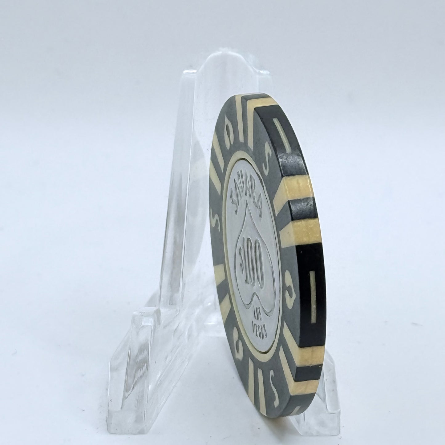 Sahara Las Vegas Nevada 1970s $100 Casino Chip N2090