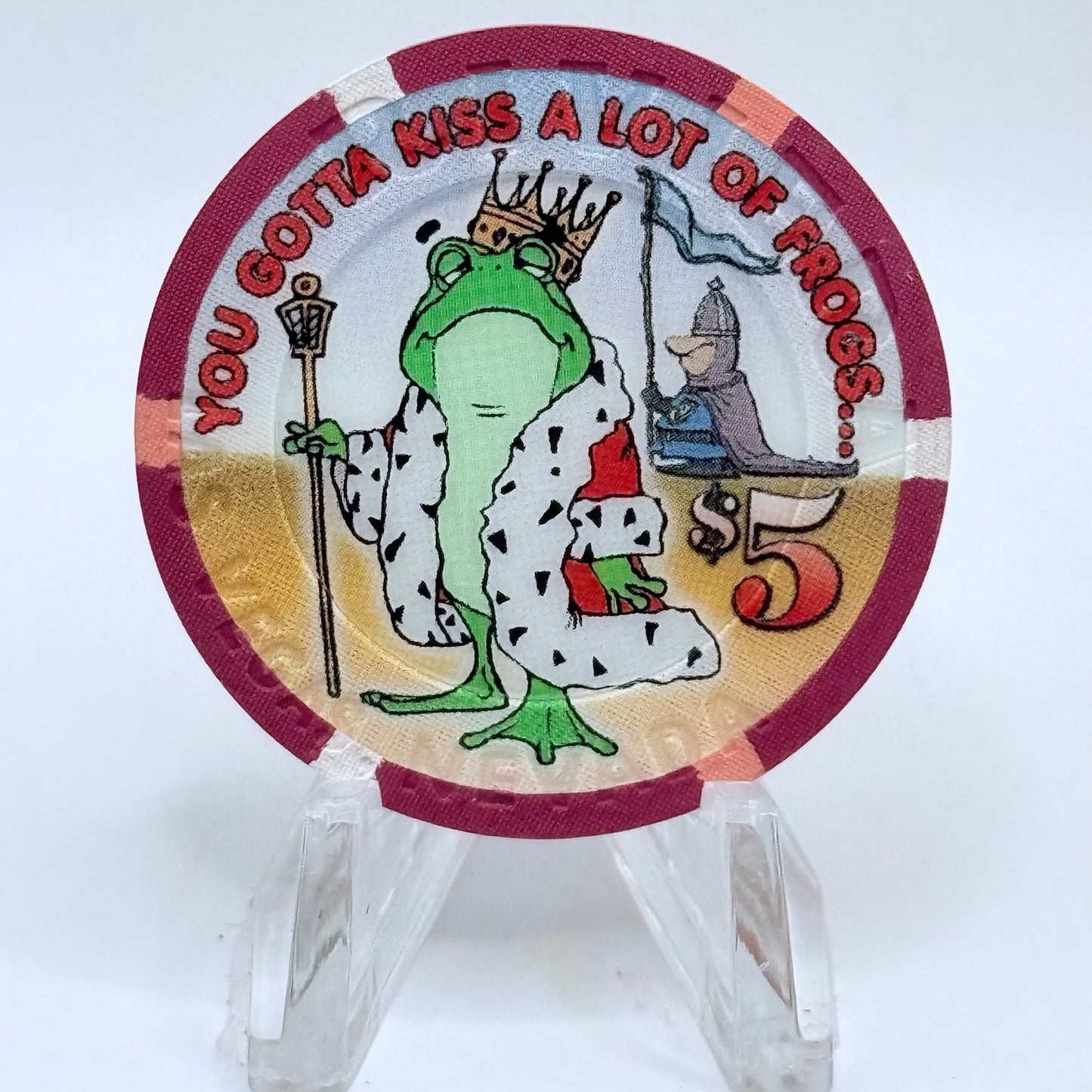 Riviera Las Vegas Nevada 2004 'Married My Prince' LE $5 Casino Chip E2388