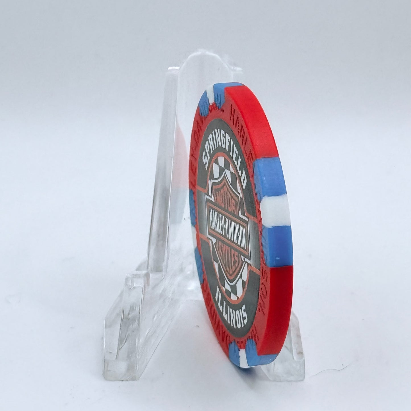 Harley-Davidson - Hall's Springfield Illinois Series 2 Advertising Chips
