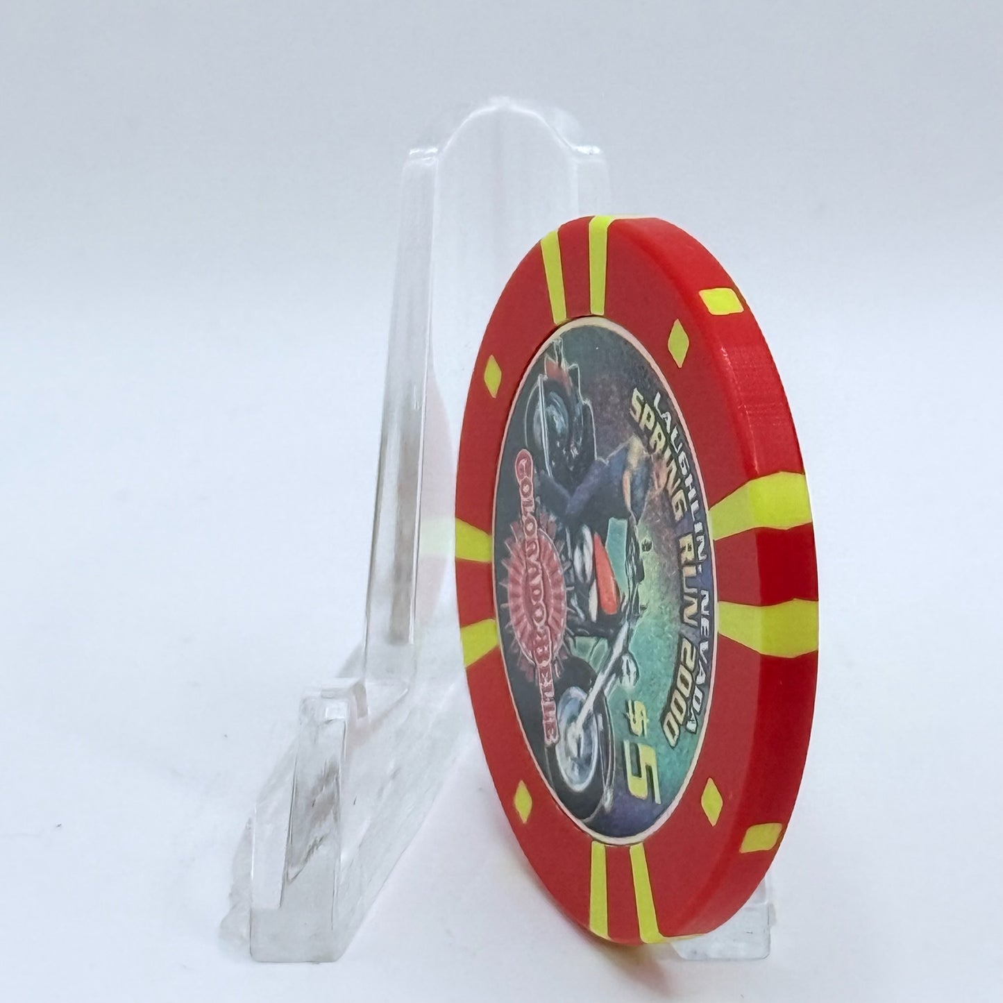 Colorado Belle Laughlin Nevada 2000 'Spring Run' LE $5 Casino Chip V3918