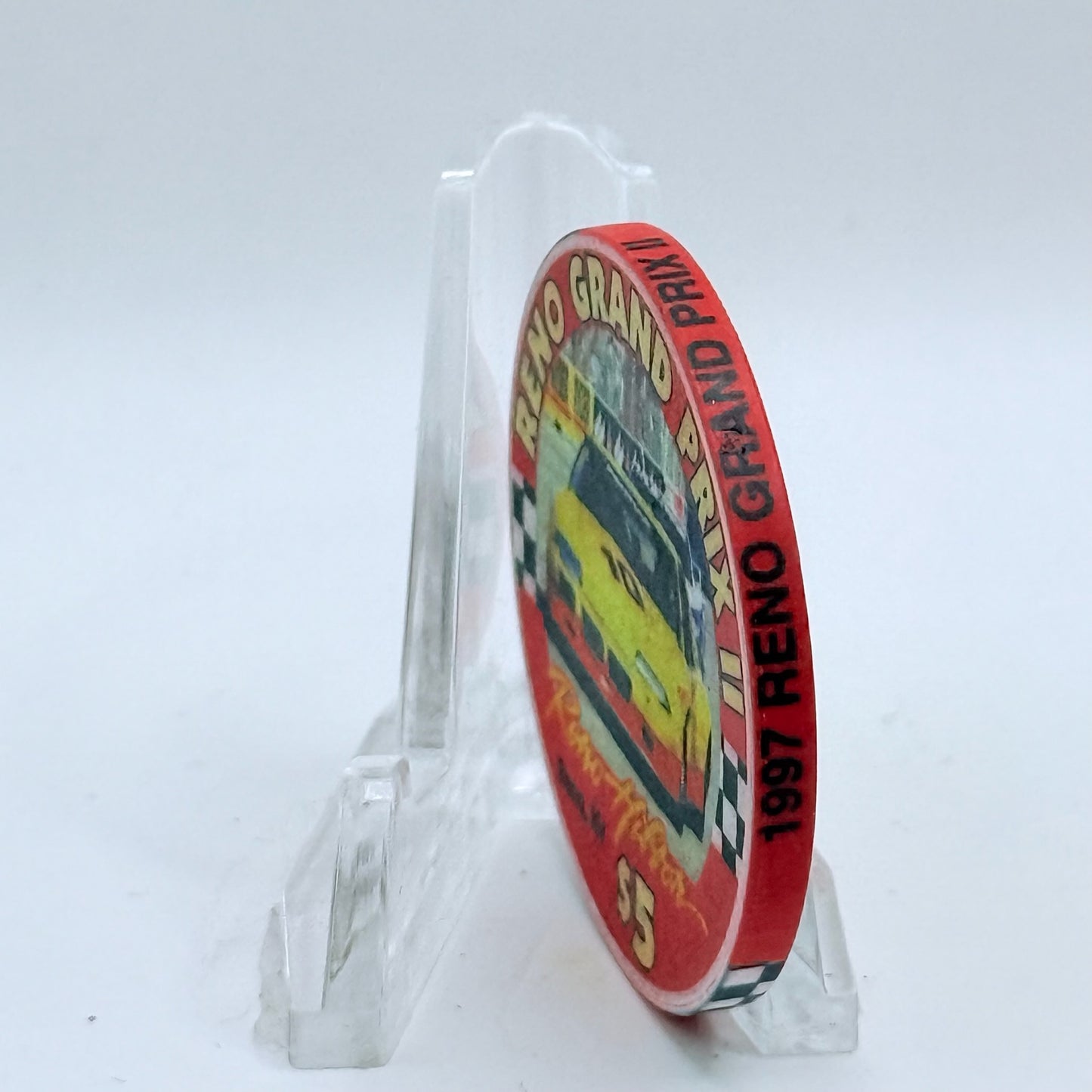 Hilton Resort Reno Nevada 1997 'Reno Grand Prix II' LE $5 Casino Chip N9939