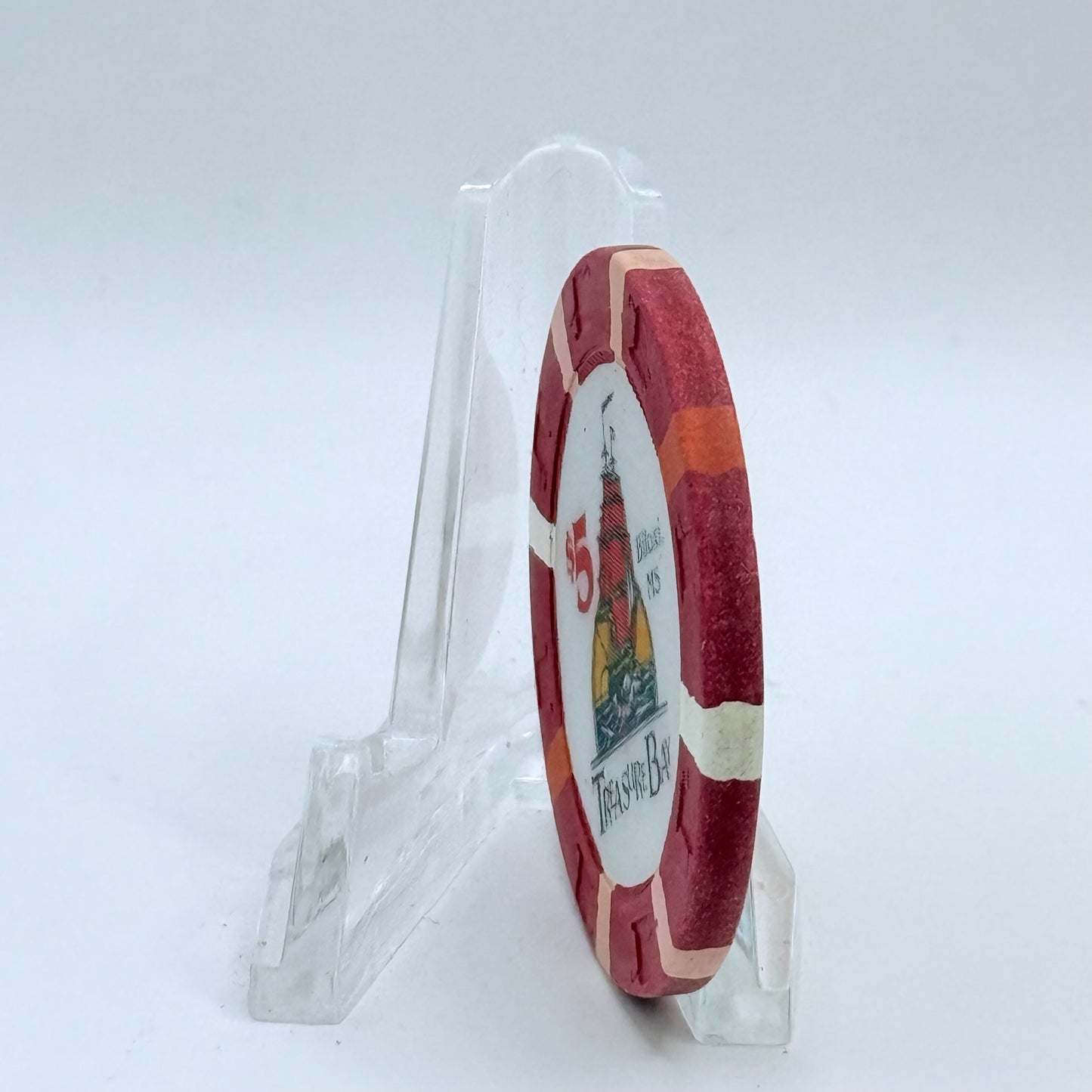 Treasure Bay (Riverboat 1993-2005) Biloxi Mississippi 1993 $5 Casino Chip