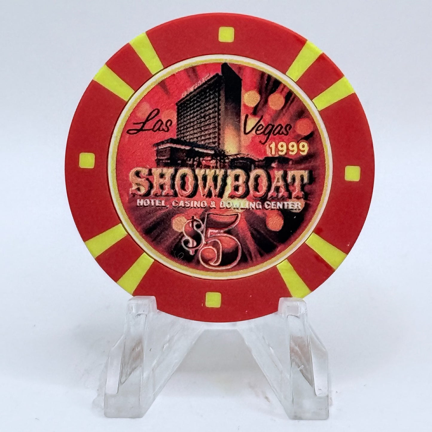 Showboat Las Vegas Nevada 1999 '45th Anniversary' LE $5 Casino Chip V3392