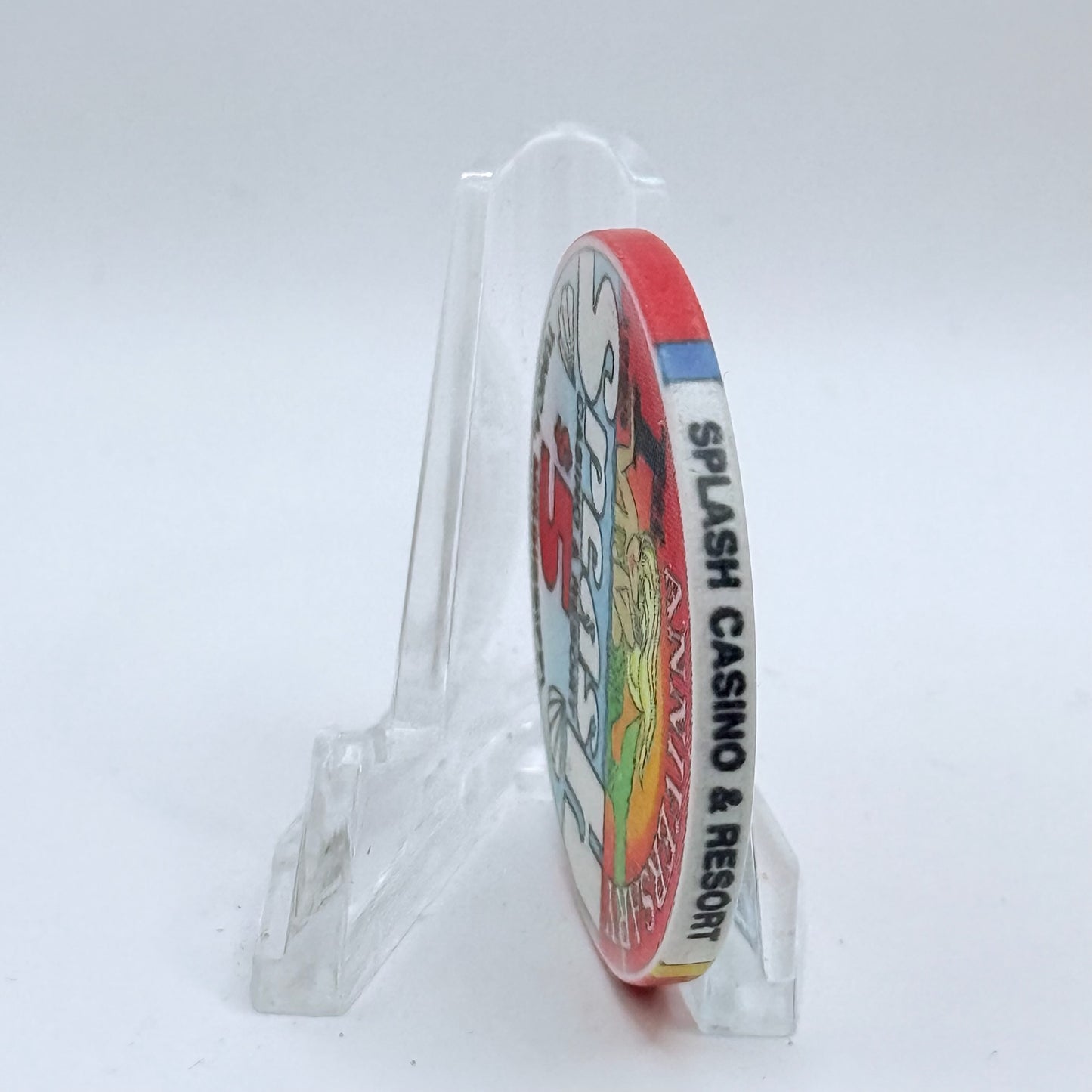 Splash Tunica Mississippi 1993 '1st Anniversary' LE $5 Casino Chip