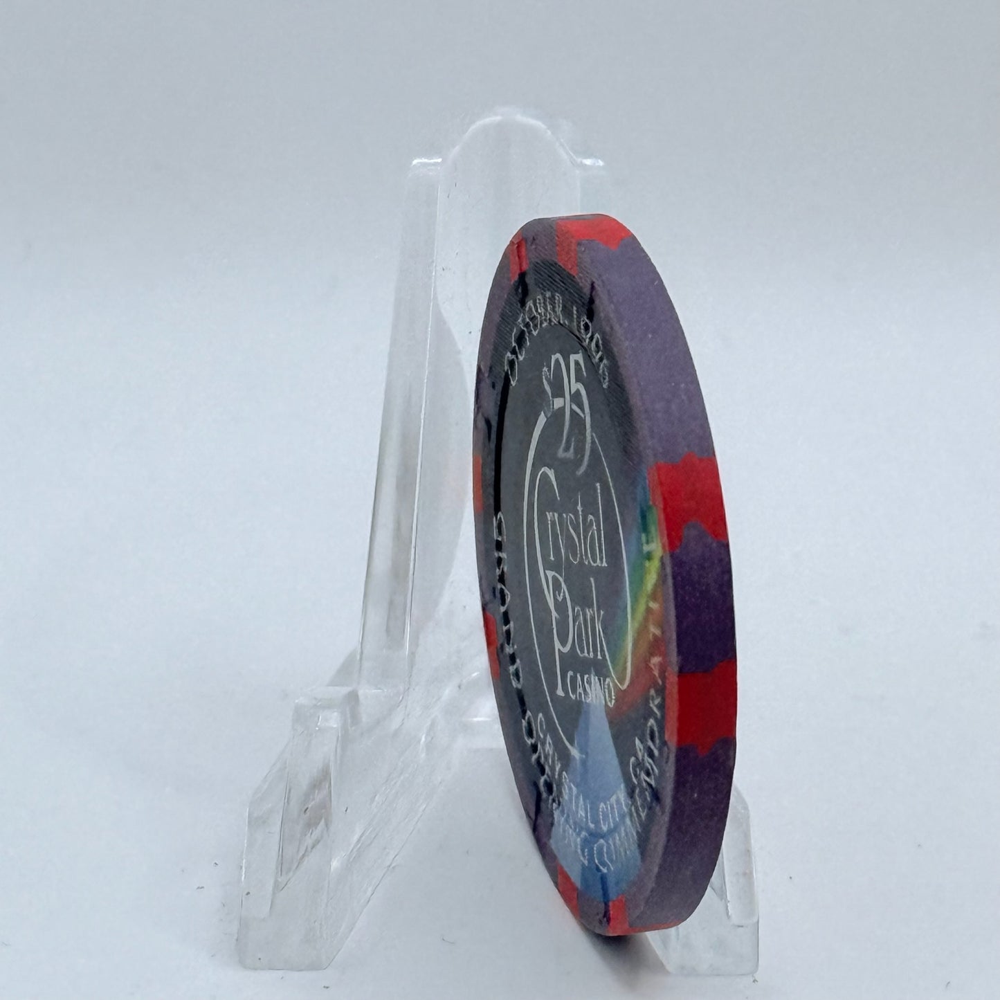 Crystal Park Casino Crystal City California 1996 'Year Of Tiger' LE $25 Casino Chip