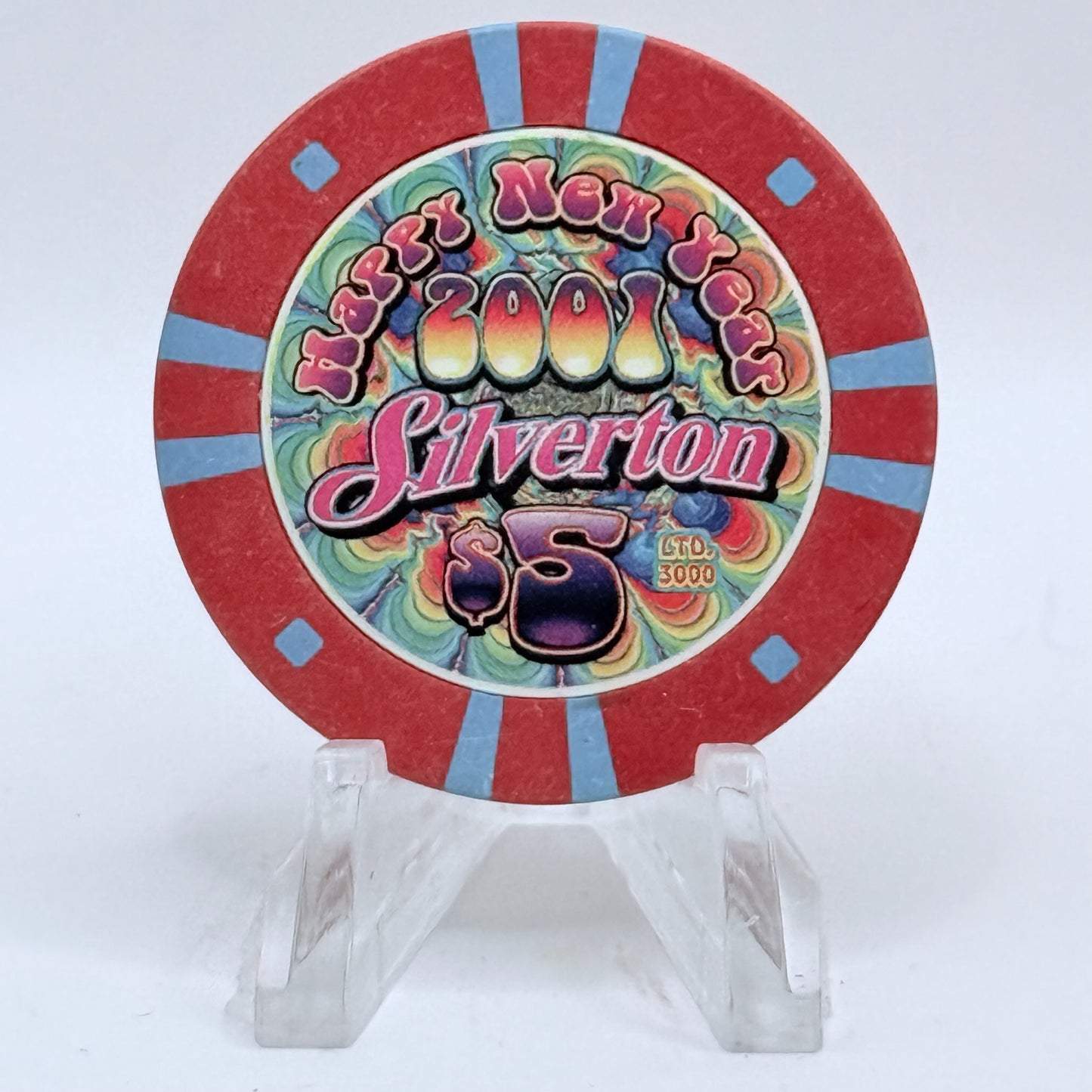 Silverton Las Vegas Nevada 2000 'New Year' LE $5 Casino Chip V7317