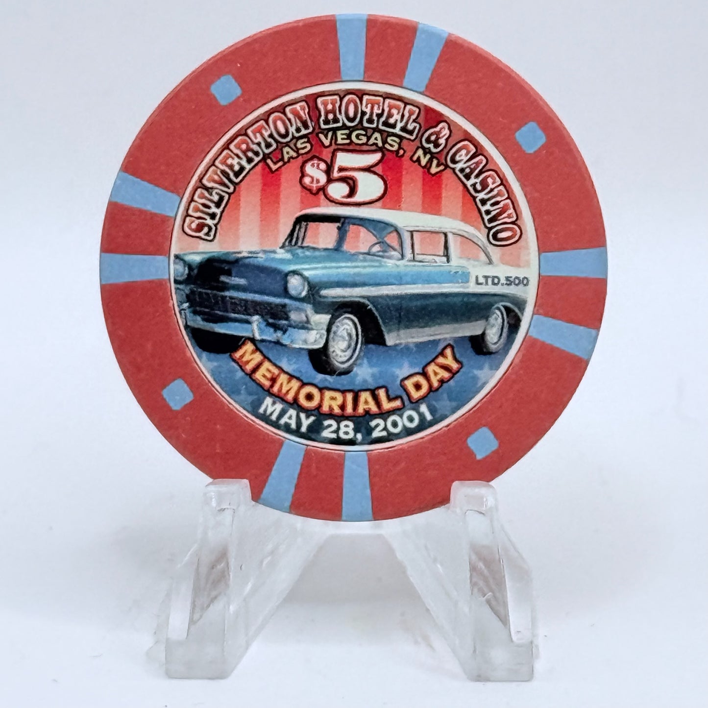 Silverton Las Vegas Nevada 2001 'Memorial Day' LE $5 Casino Chip V9810