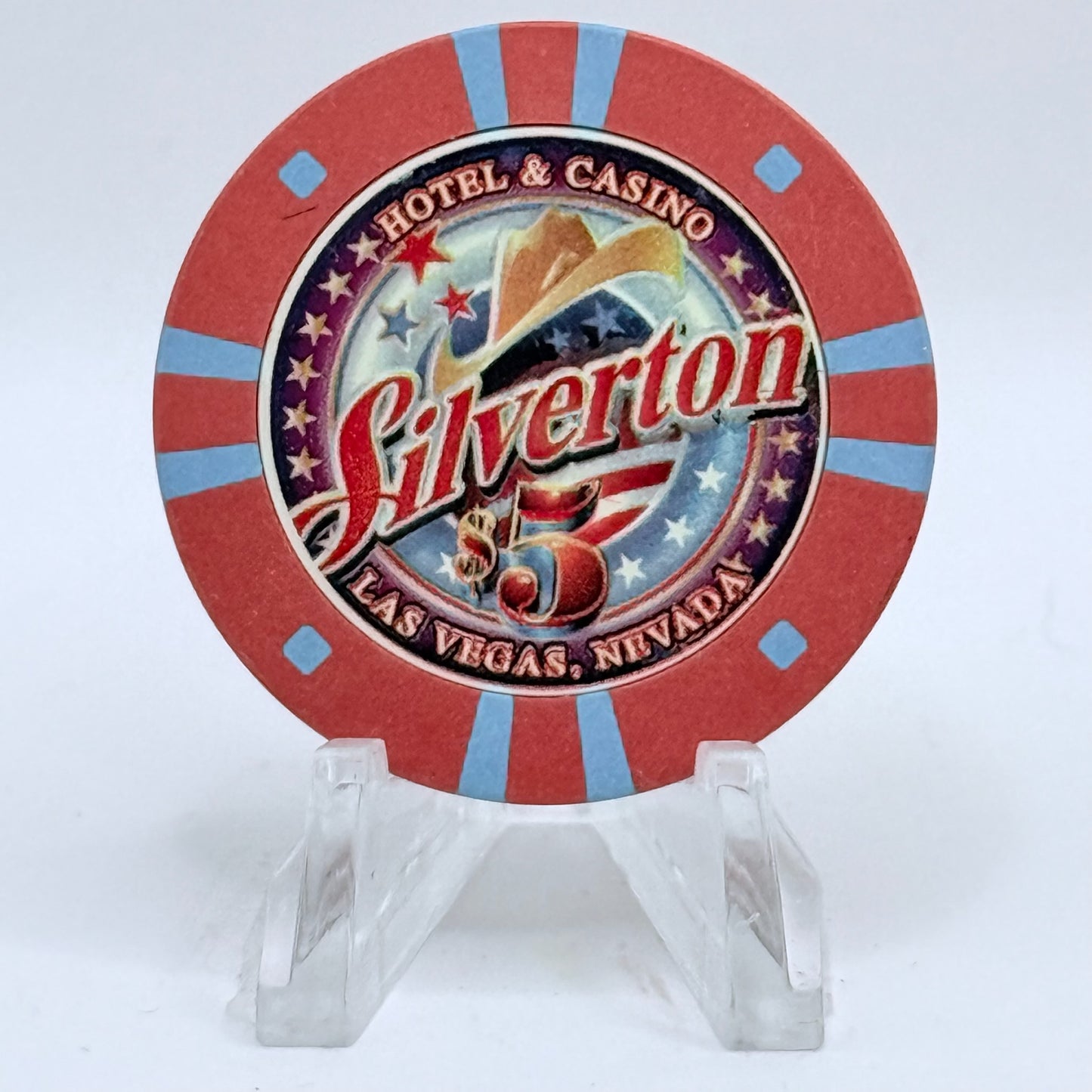 Silverton Las Vegas Nevada 2001 'Memorial Day' LE $5 Casino Chip V9810