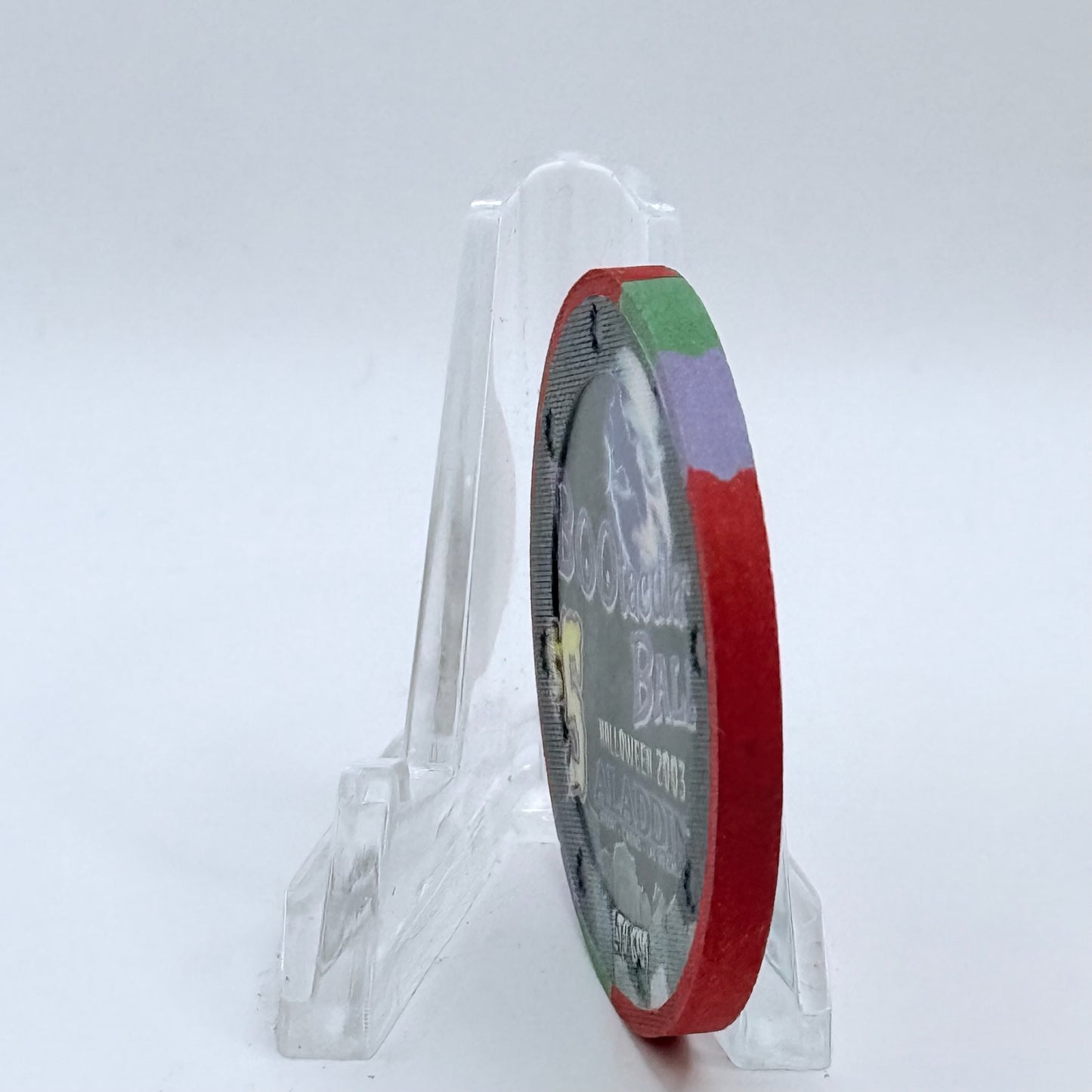 Aladdin Resort & Casino Las Vegas Nevada 2003 'Bootacular Ball - Halloween' LE $5 Casino Chip E0017